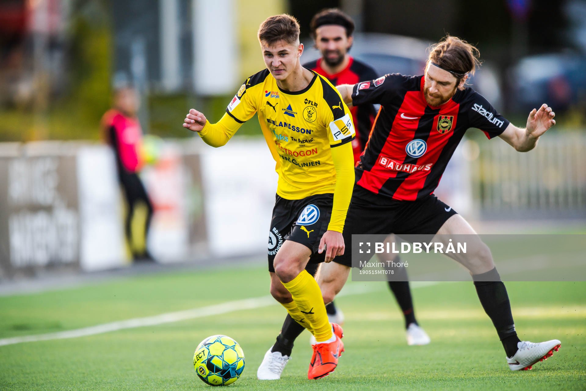 Frejs Leo Bengtsson och Brommapojkarnas Markus Gustafsson
