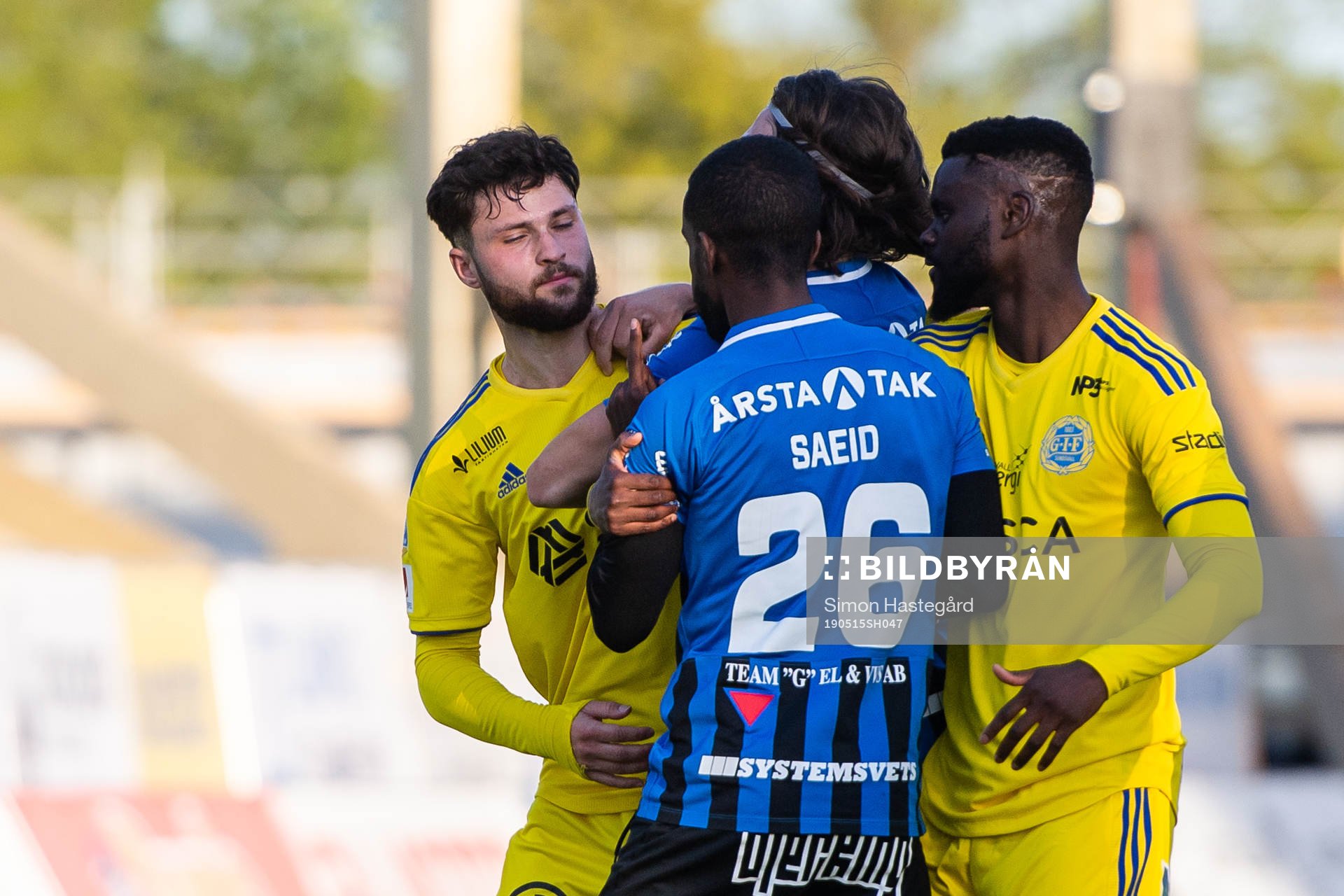 Sundsvalls Jonathan Tamimi i bråk med Sirius Mohammed Saeid