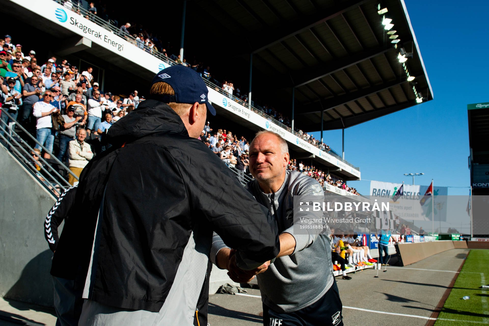 Svein Maalen, head coach of Ranheim, and Dag-Eilev Fagermo,