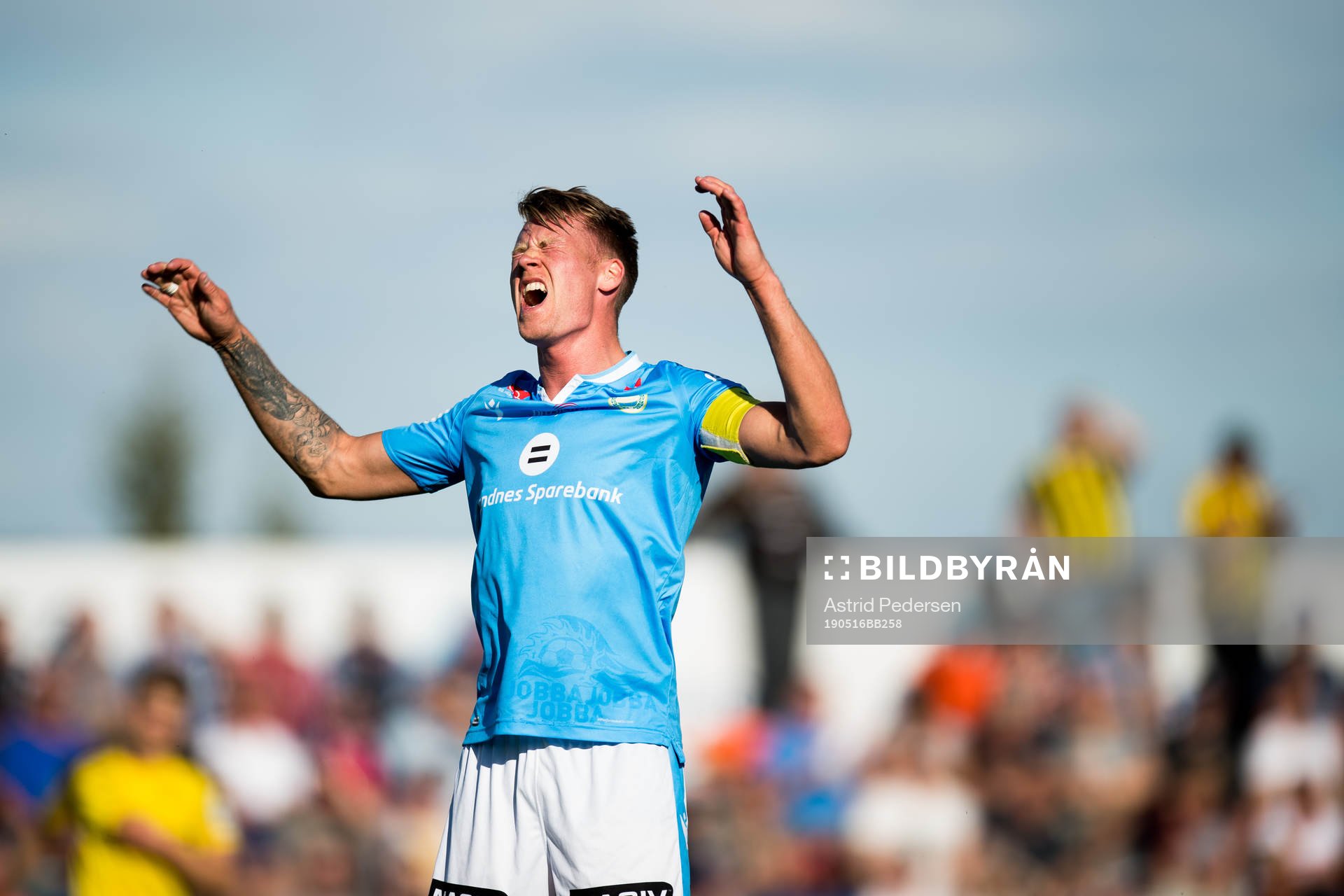 Kent Håvard Eriksen of Sandnes Ulf reacts