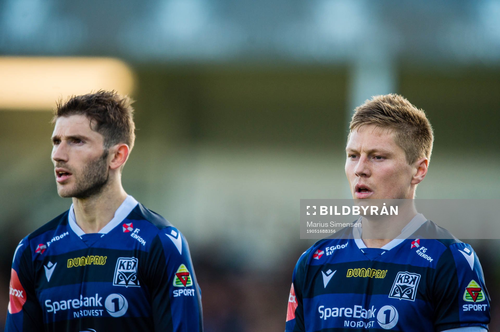 Liridon Kalludra and Torgil Øwre Gjertsen of Kristiansund