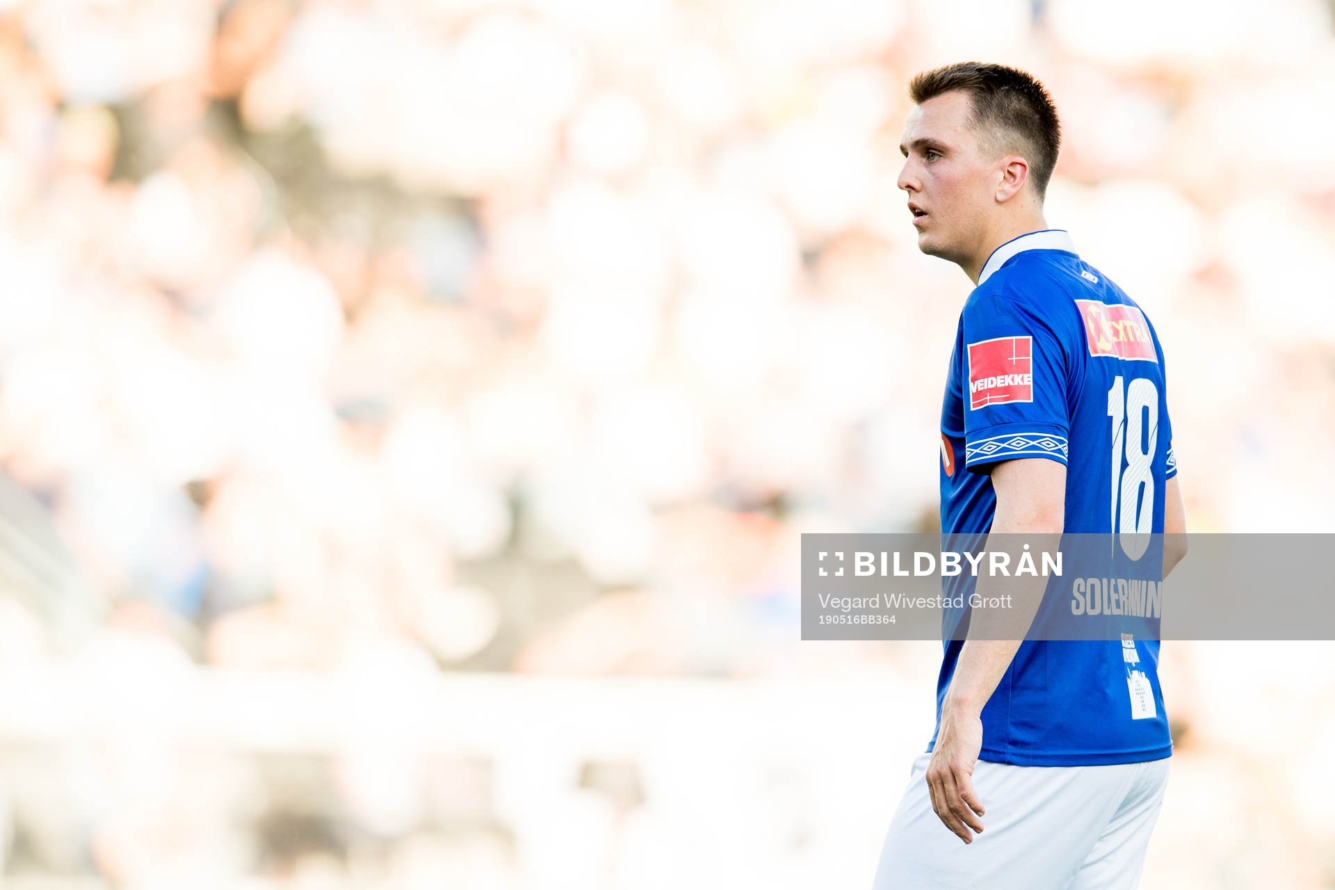 Ivar Sollie Rønning of Ranheim during the Eliteserien football match between Odd and Ranheim on May 16, 2019 in Skien.