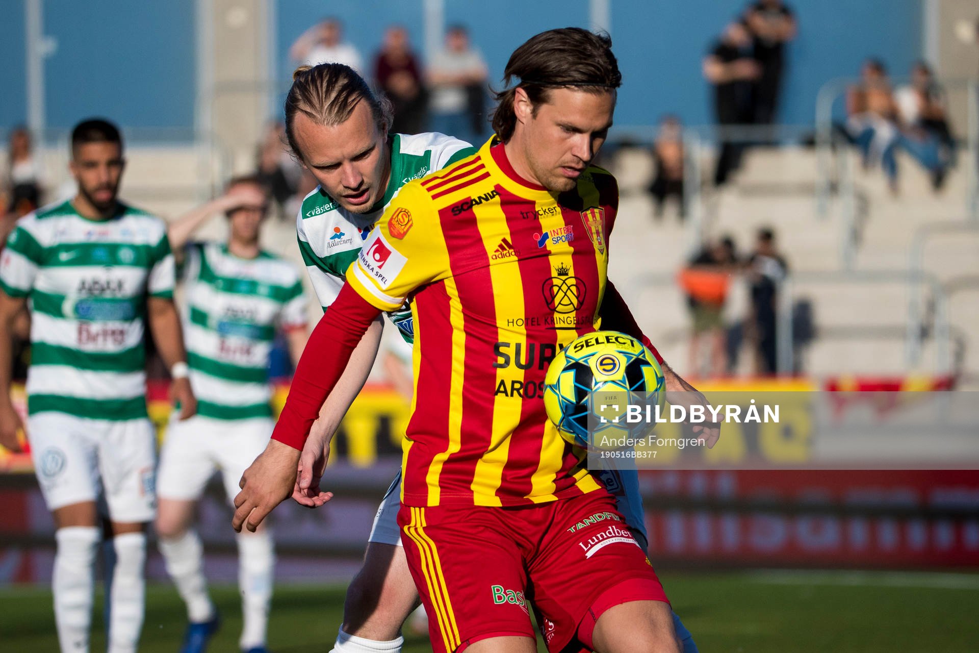 Syrianskas Sebastian Rajalakso och Västerås Jesper Florén