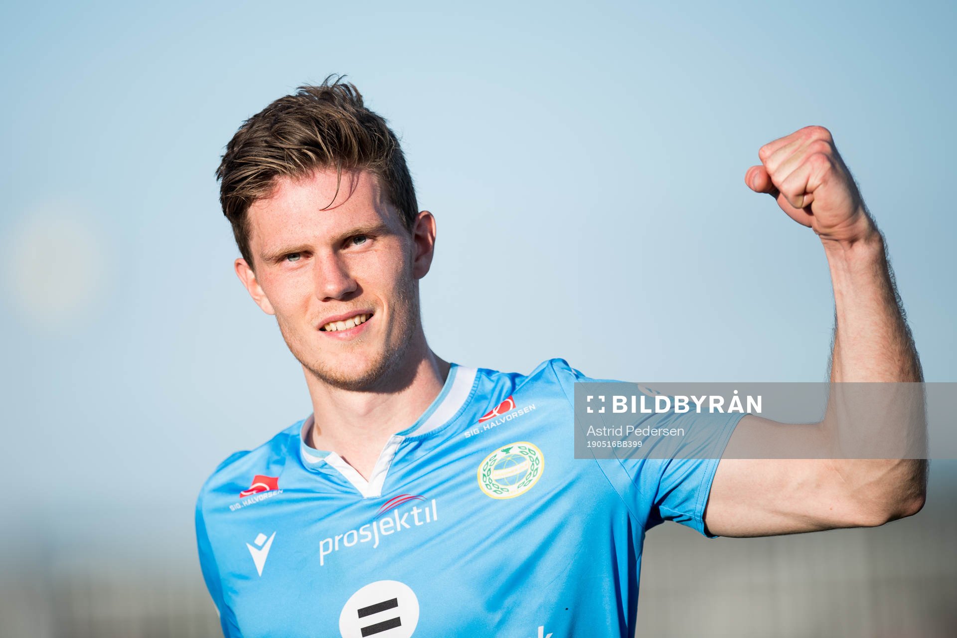 Ingvald Halgunset of Sandnes Ulf celebrates