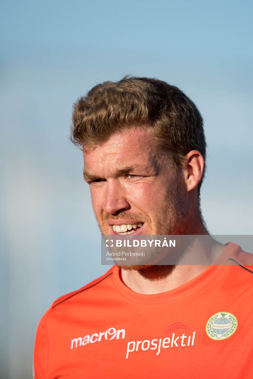 Goalkeeper Saku-Pekka Sahlgren of Sandnes Ulf