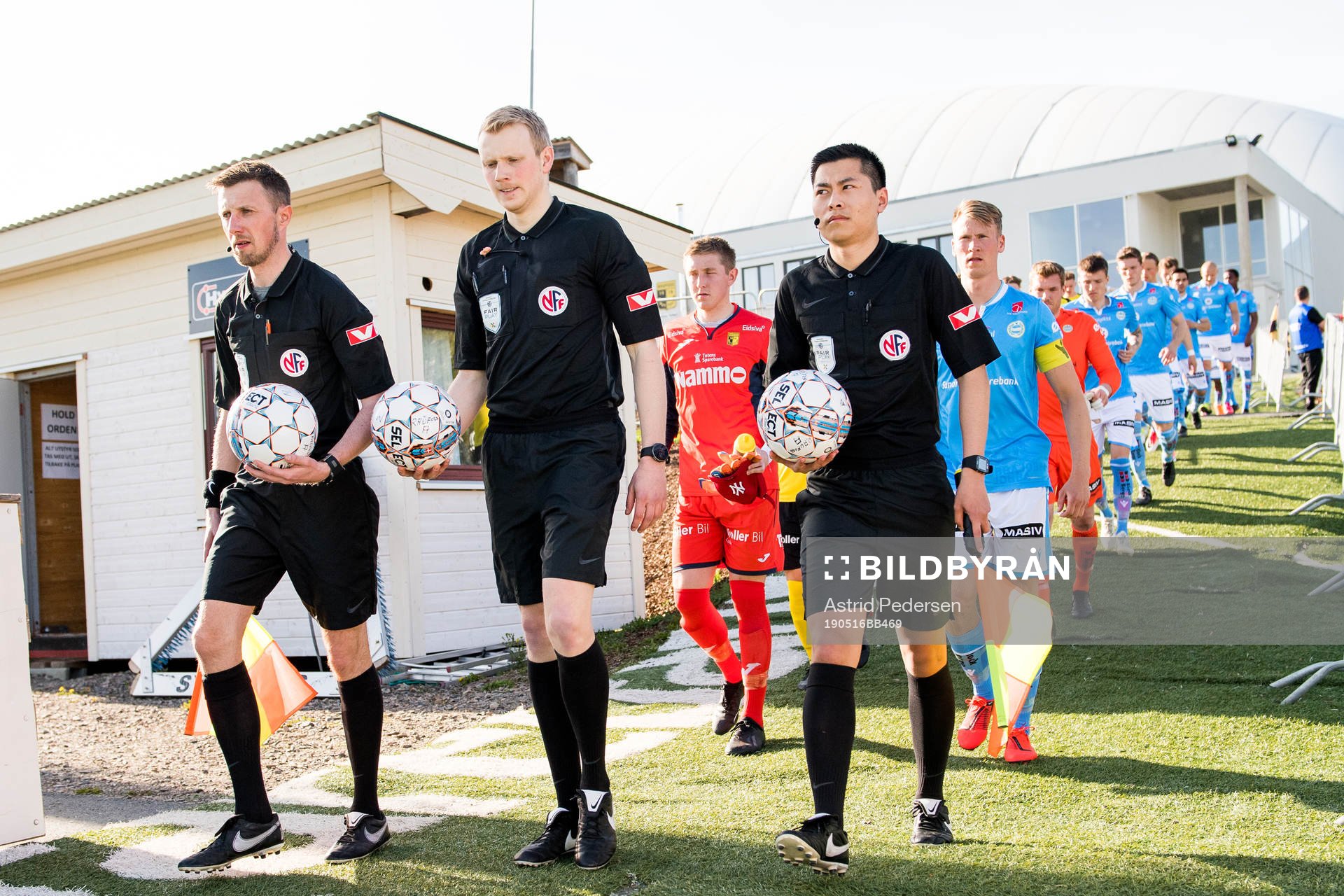 Eivind Bodding, referee, during the OBOS-ligaen match between Raufoss and Sandnes Ulf on May 16, 2019 in Raufoss.