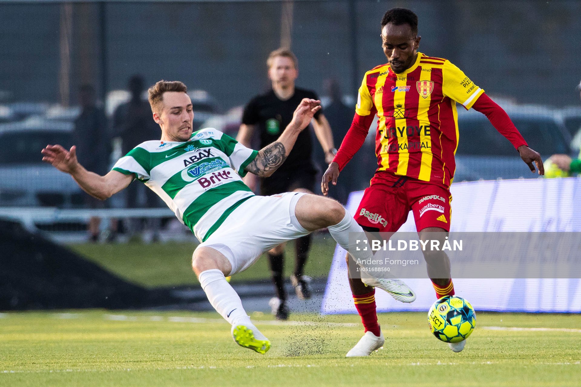 Västerås Filip Tronet och Syrianskas Beneyam Belye Demte