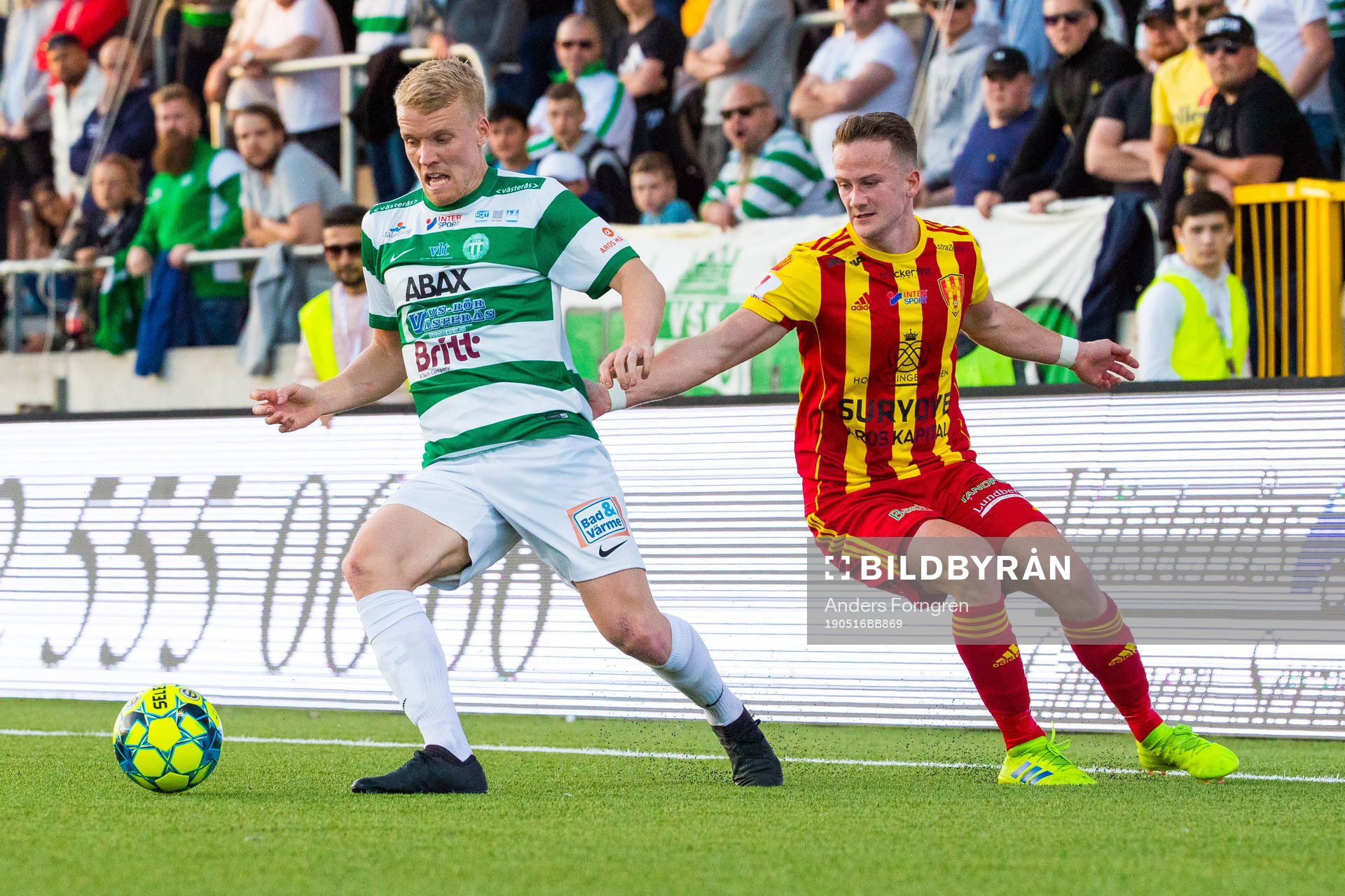 Västerås Simon Johansson och Syrianskas Noi Olafsson
