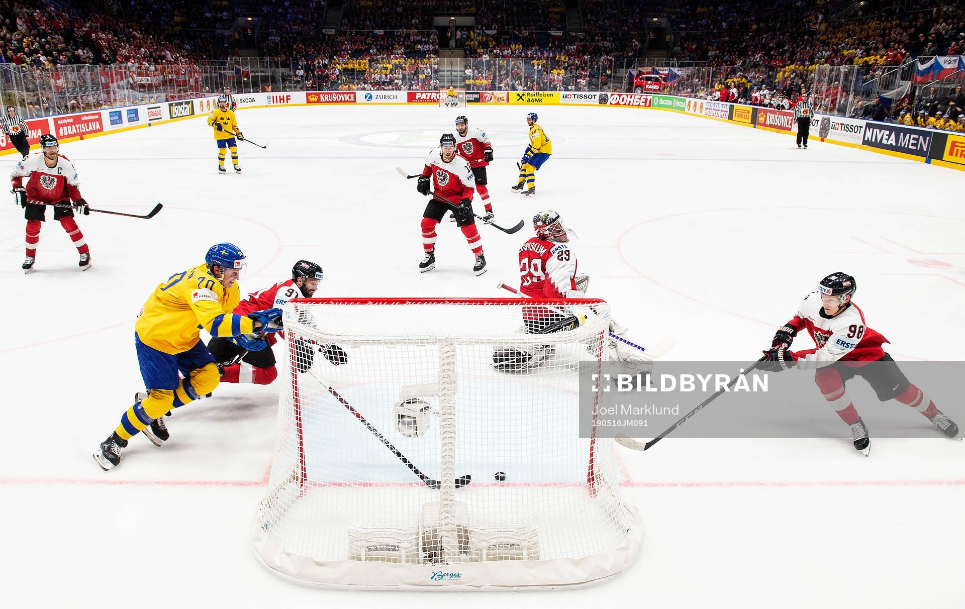 Dennis Rasmussen of Sweden scores 6-0 behind Alexander
