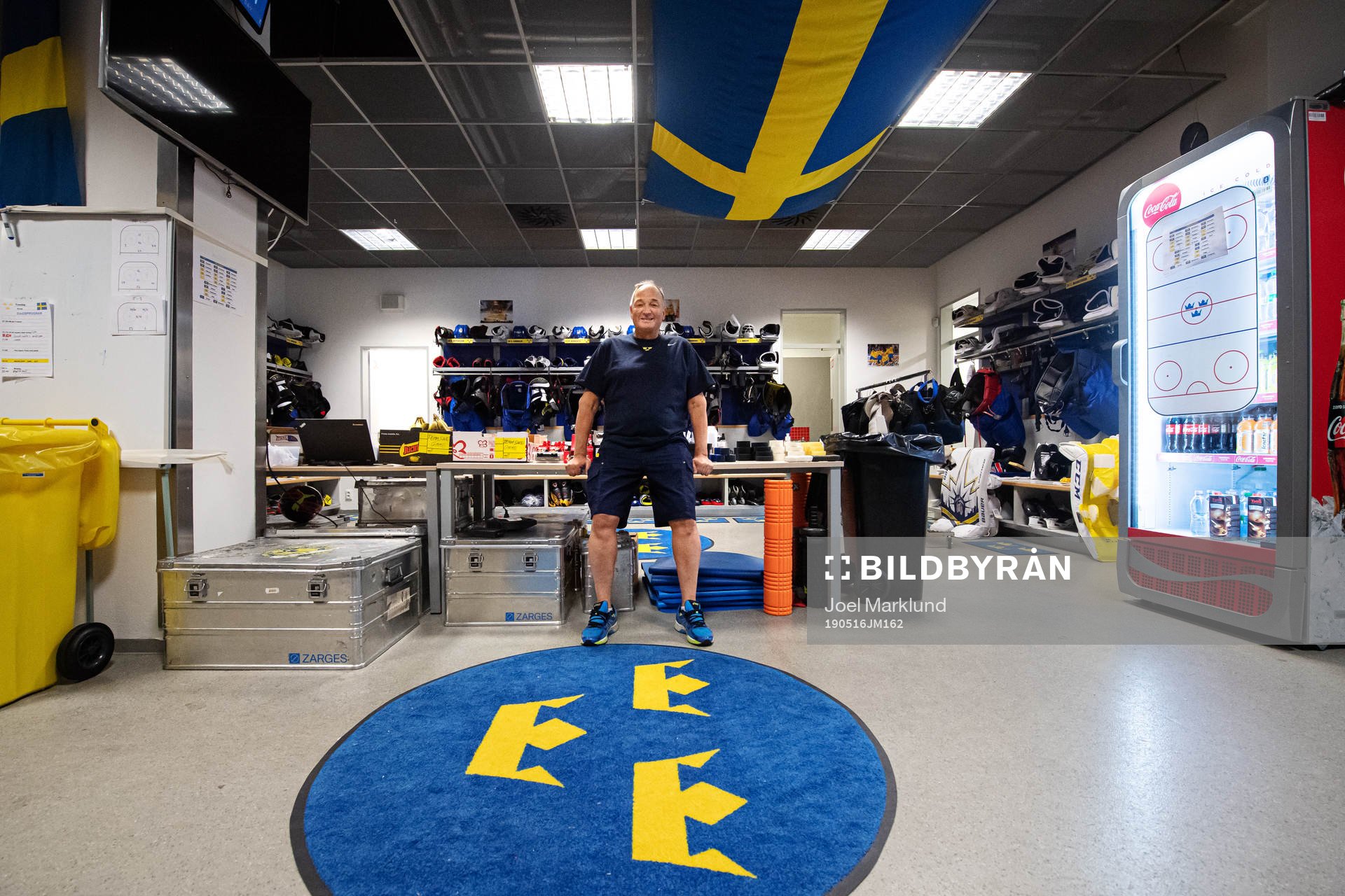 Equipment manager Anders Weiderstål of Sweden poses for a