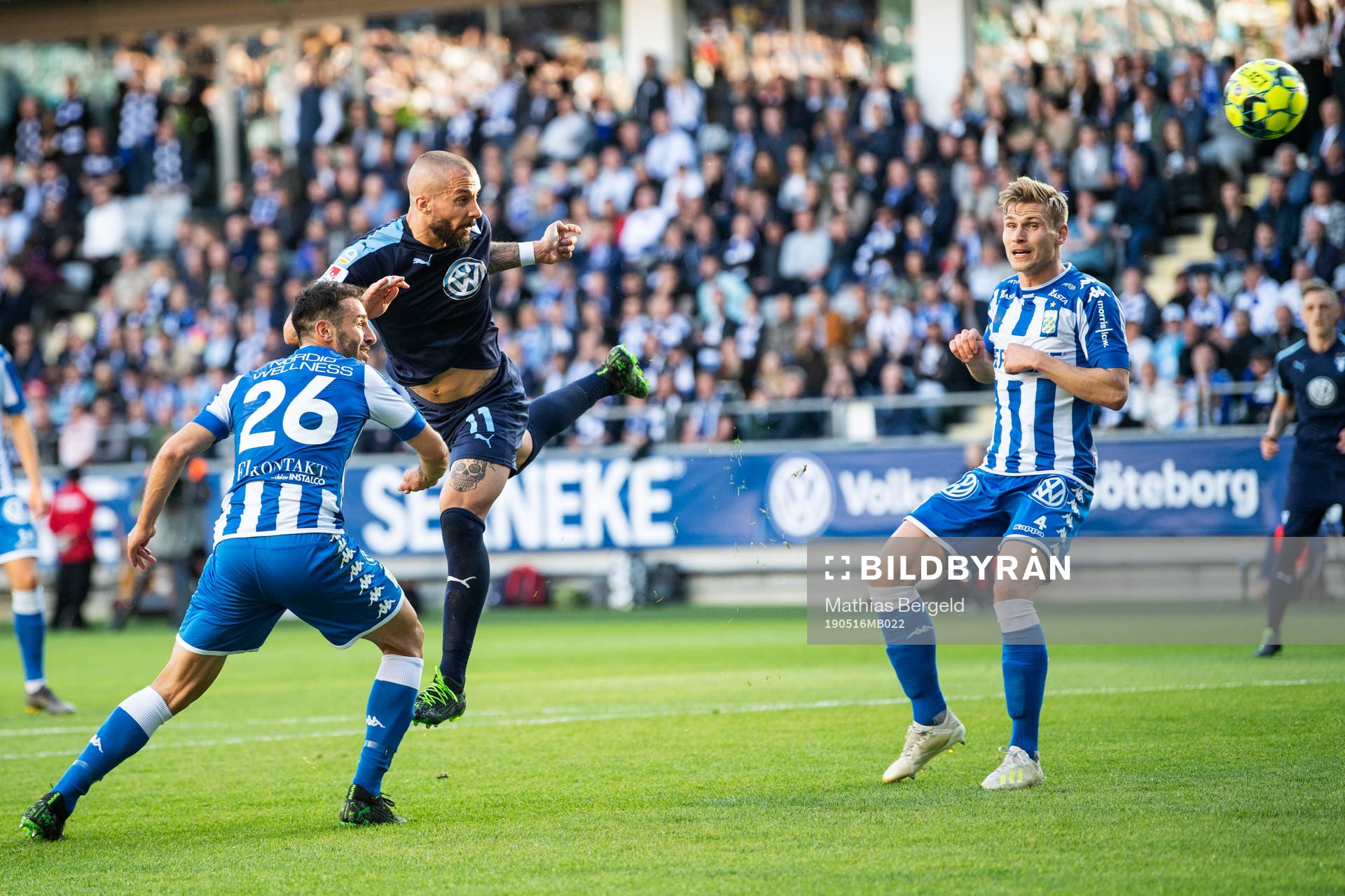 Malmö FFs Guillermo Molins mot IFK Göteborgs André