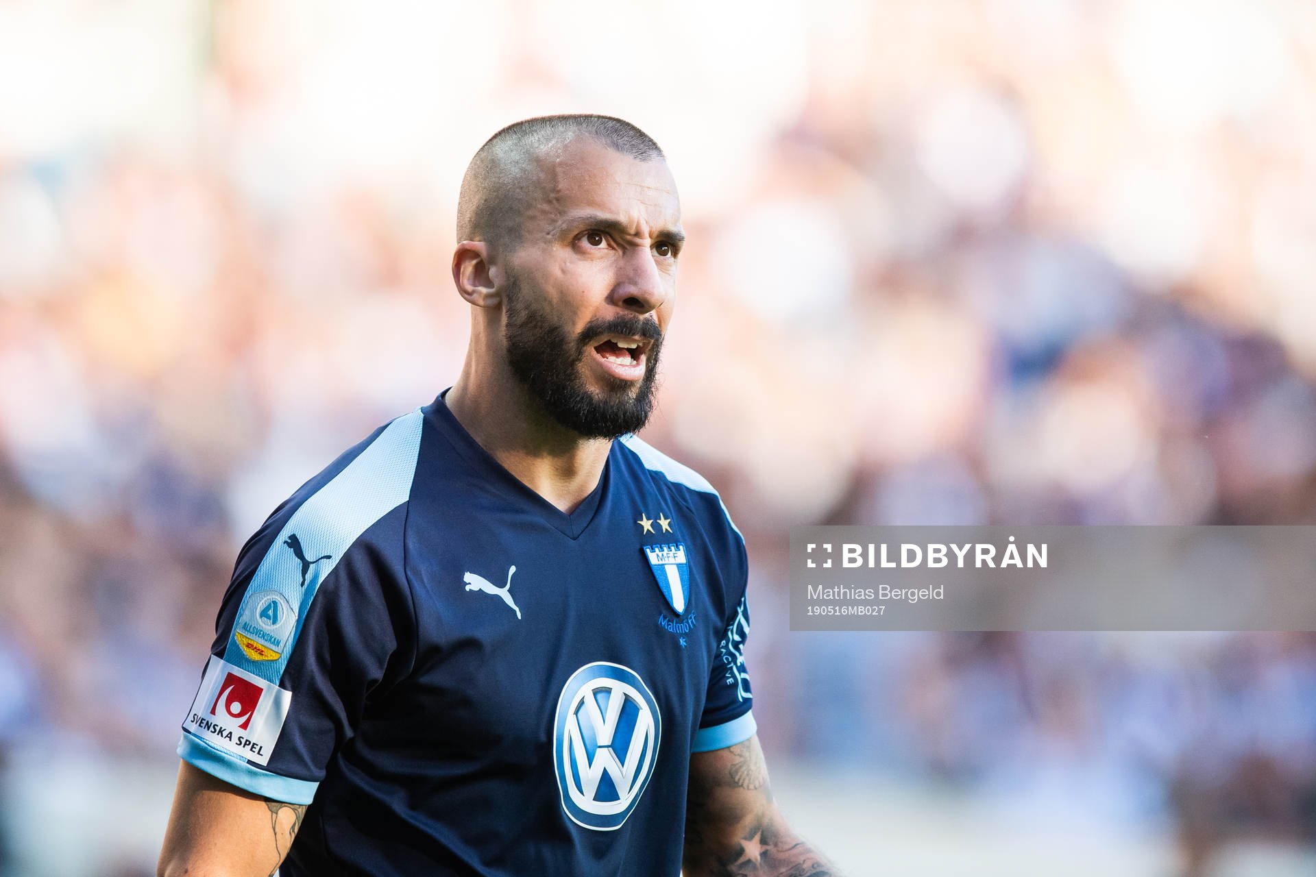 Malmö FFs Guillermo Molins deppar