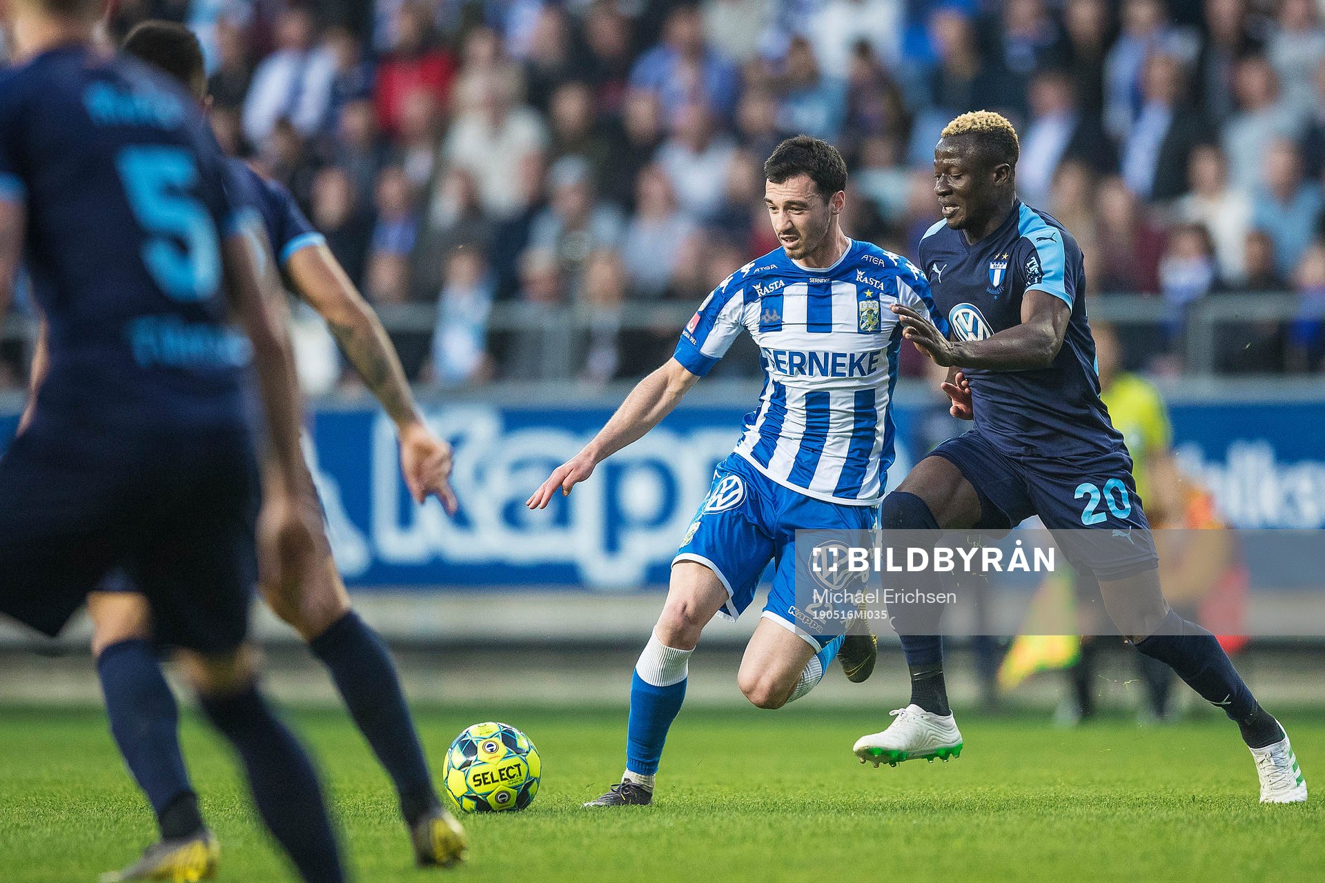 IFK Göteborgs Giorgi Kharaishvili och Malmö FFs Bonke
