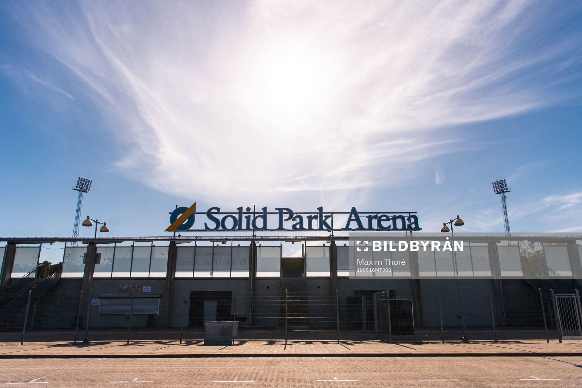 Exteriör av Solid Park Arena