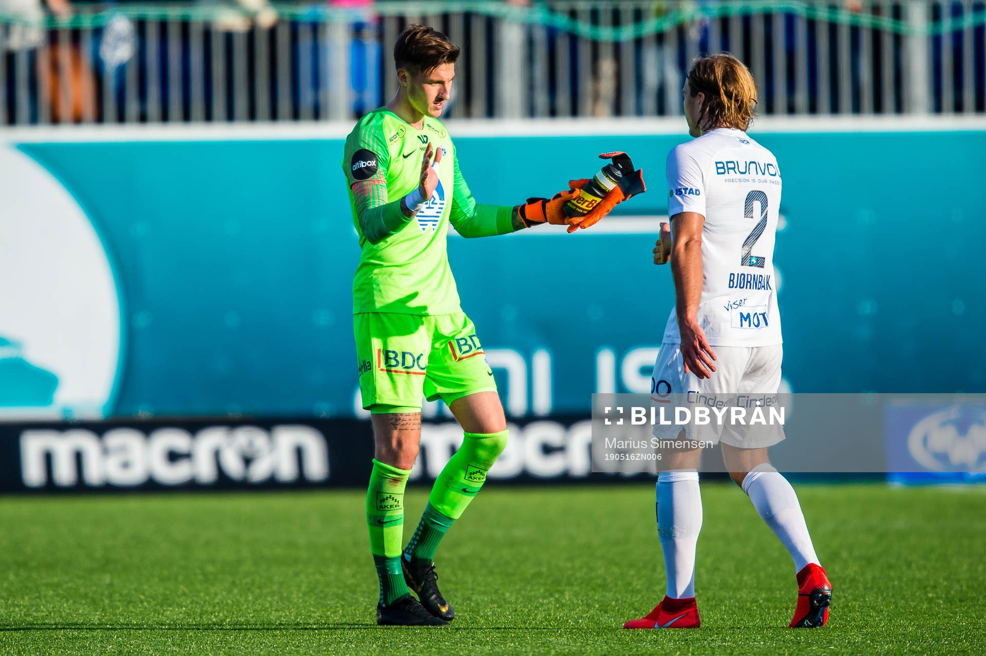 Andreas Christopher Linde of Molde looks dejected
