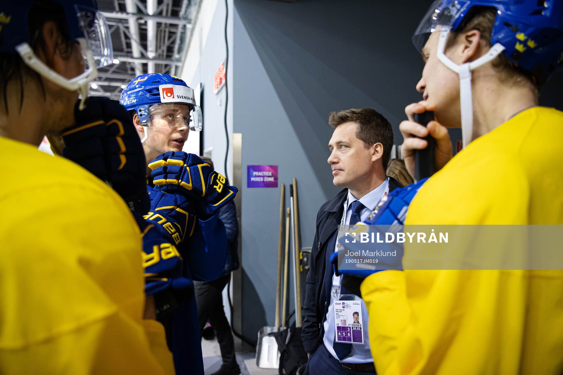 Philip Holm, Elias Pettersson and Dennis Rasmussen of