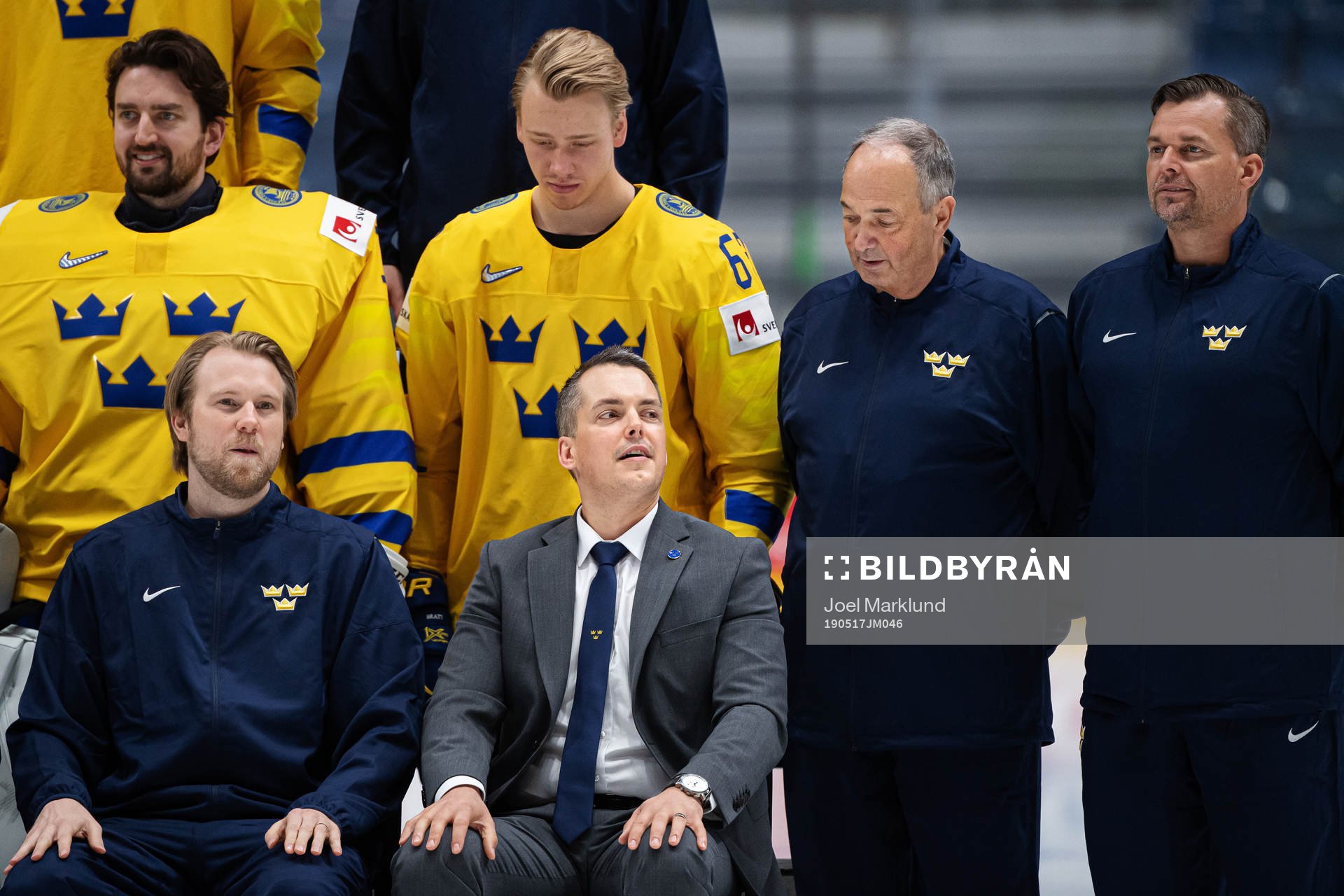 Scouting coach Tomas Montén and equipment manager Anders