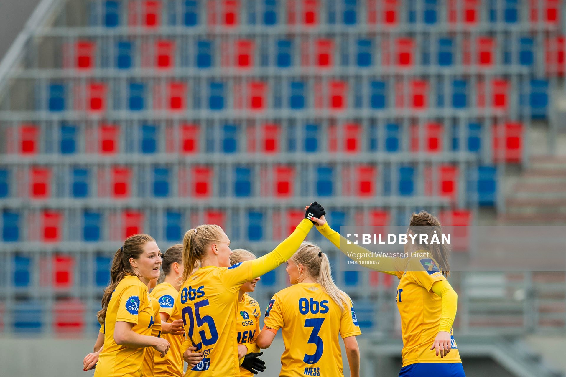 Marit Clausen of Trondheims-Ørn celebrates