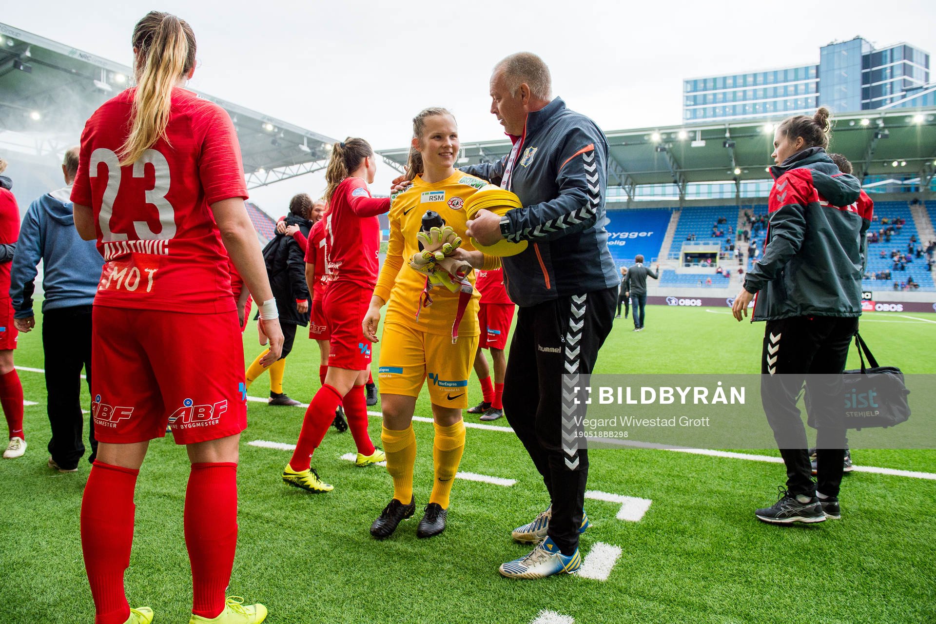 Goalkeeper Oda Marie Bogstad of Arna-Bjørnar