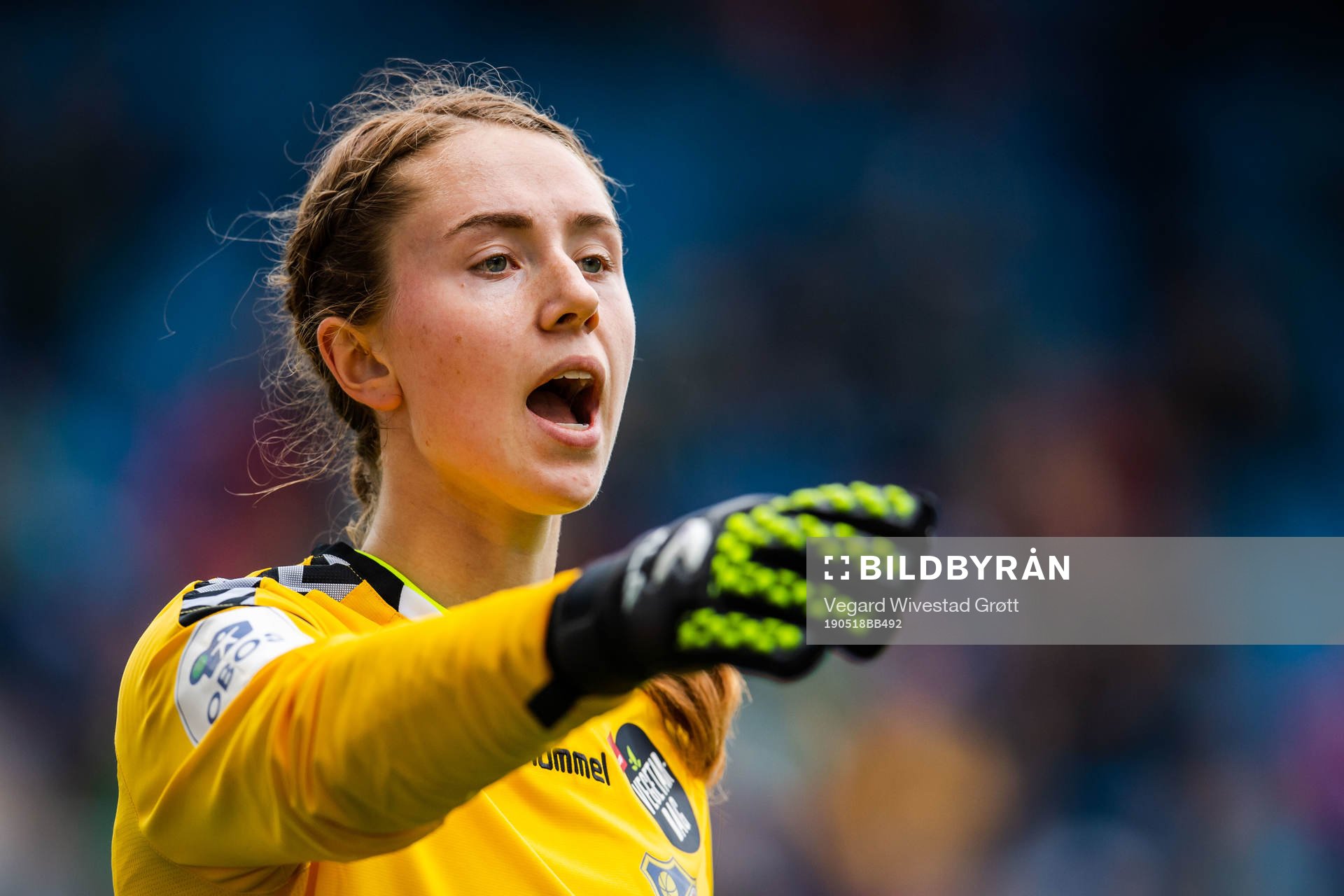 Goalkeeper Karen Olive Sneve of Lyn