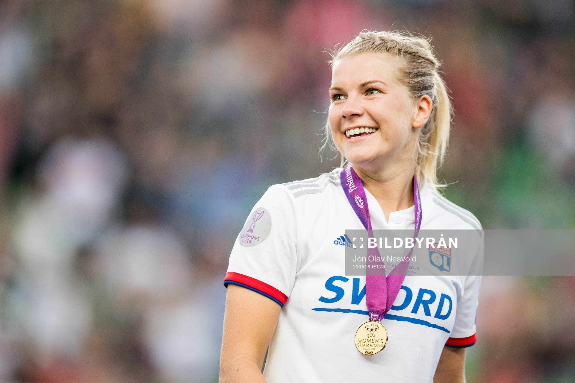 Ada Hegerberg of Lyon celebrates
