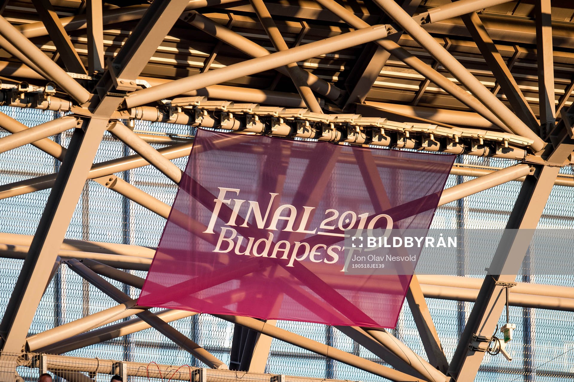 A banner in the roof