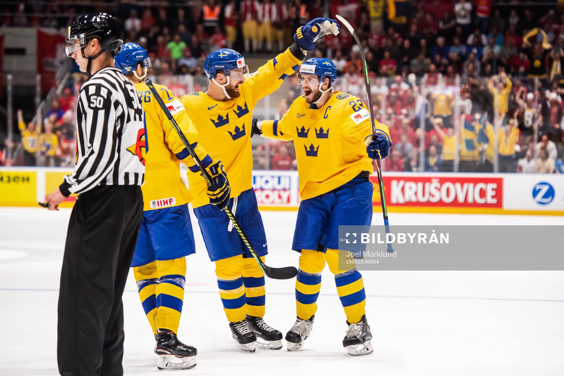 Alexander Wennberg, Adam Larsson and Oliver Ekman Larsson