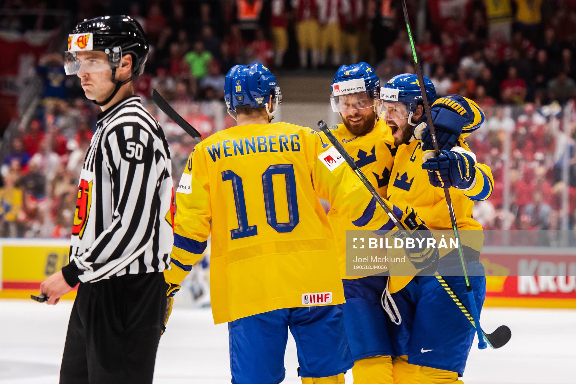 Alexander Wennberg, Adam Larsson and Oliver Ekman Larsson