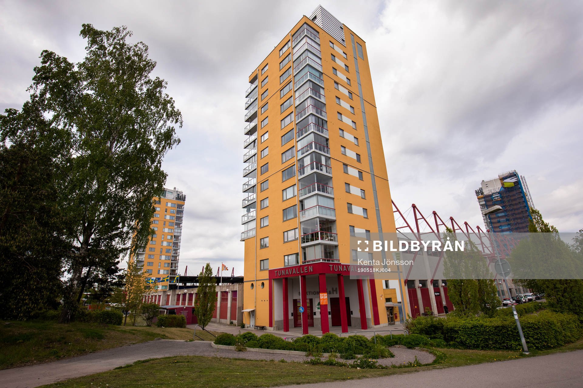 Exteriör av Tunavallen