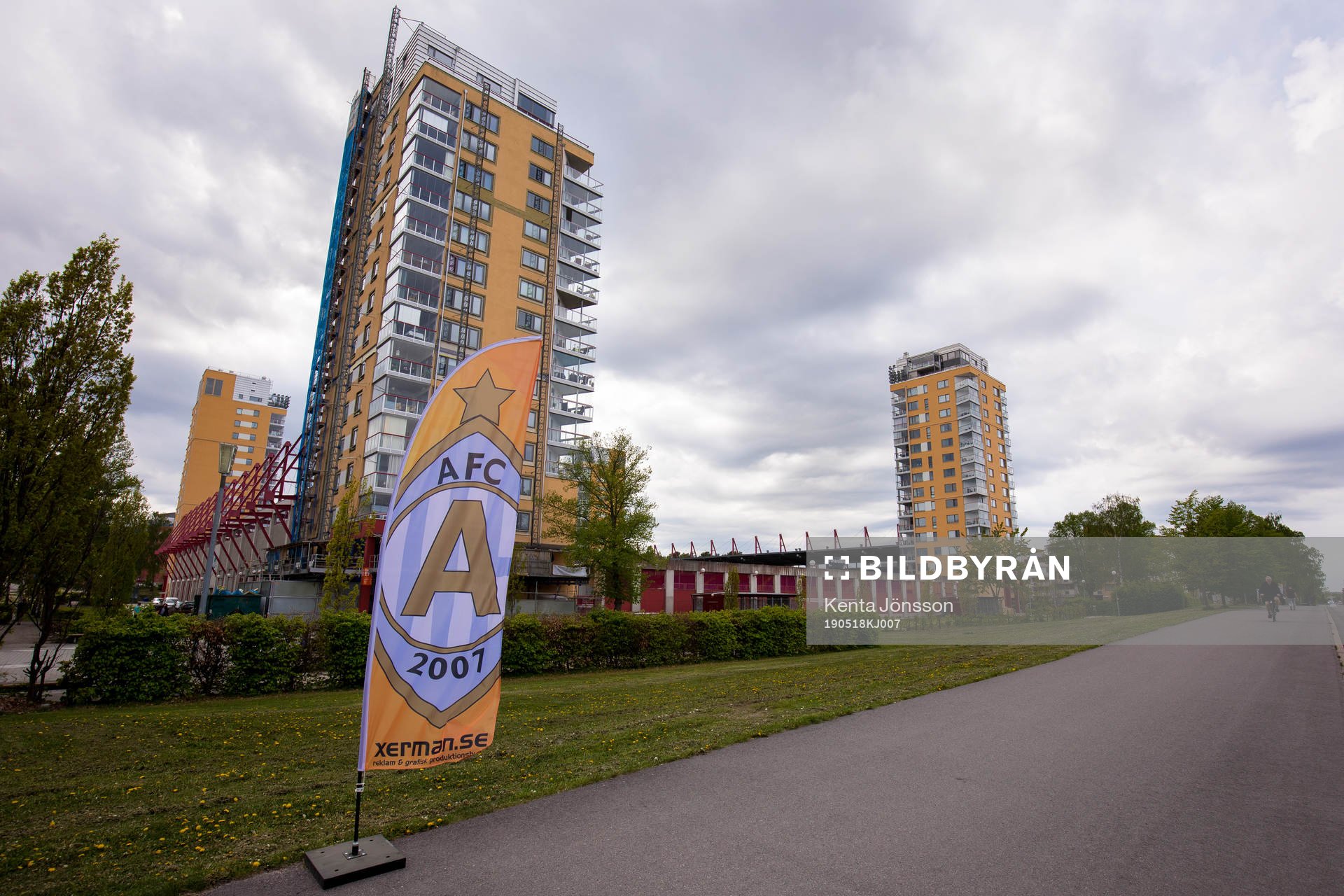 Exteriör av Tunavallen