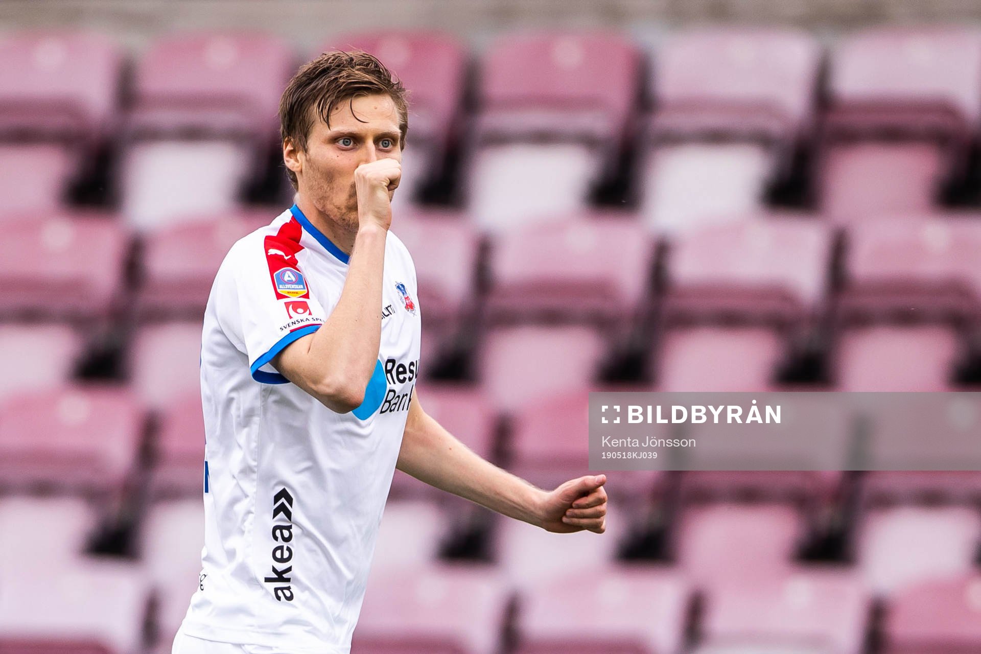 Helsingborgs Andri Bjarnason jublar
