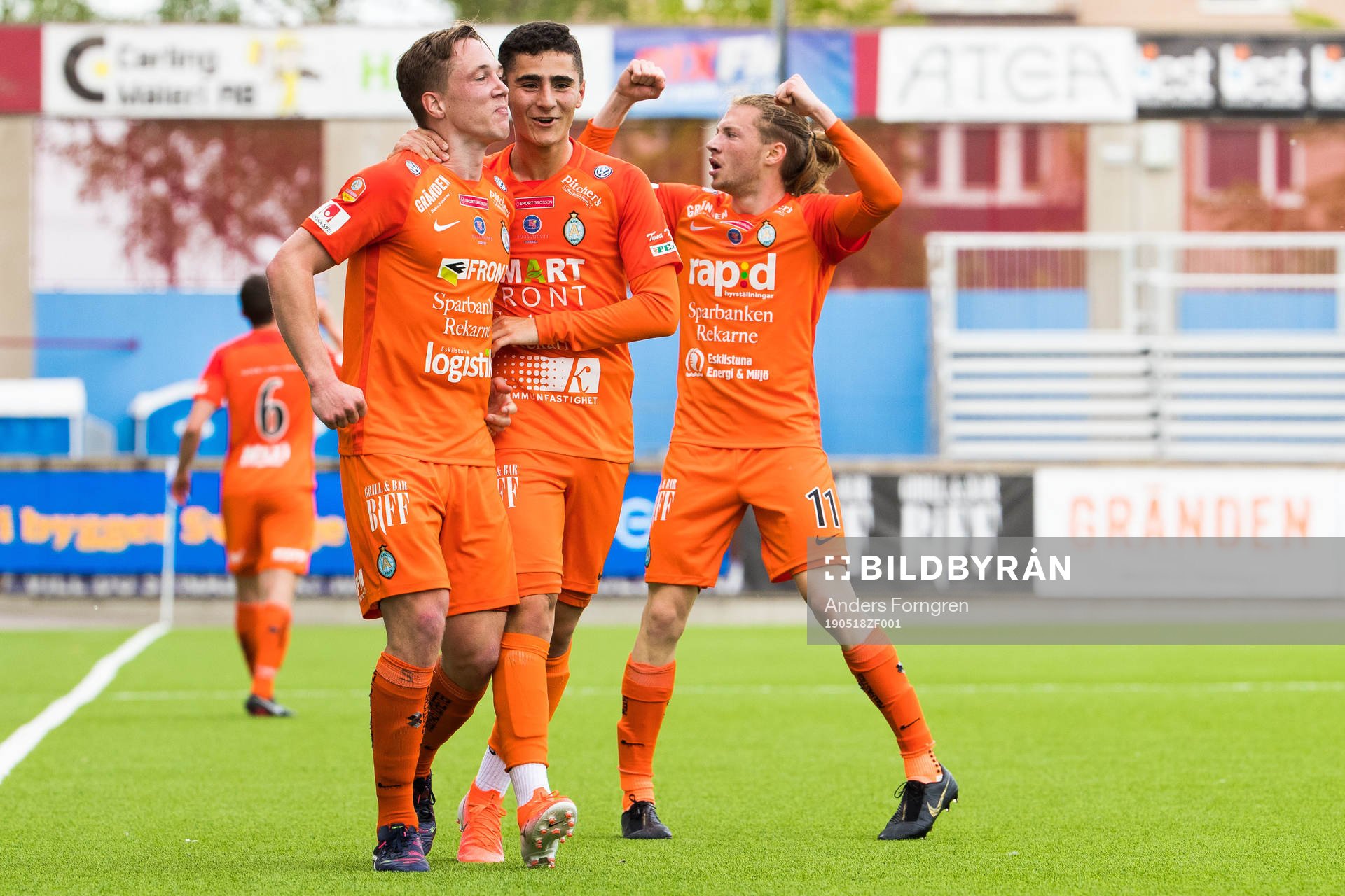 AFC Eskilstunas Gustav Jarl, Ismet Lushaku och Daniel