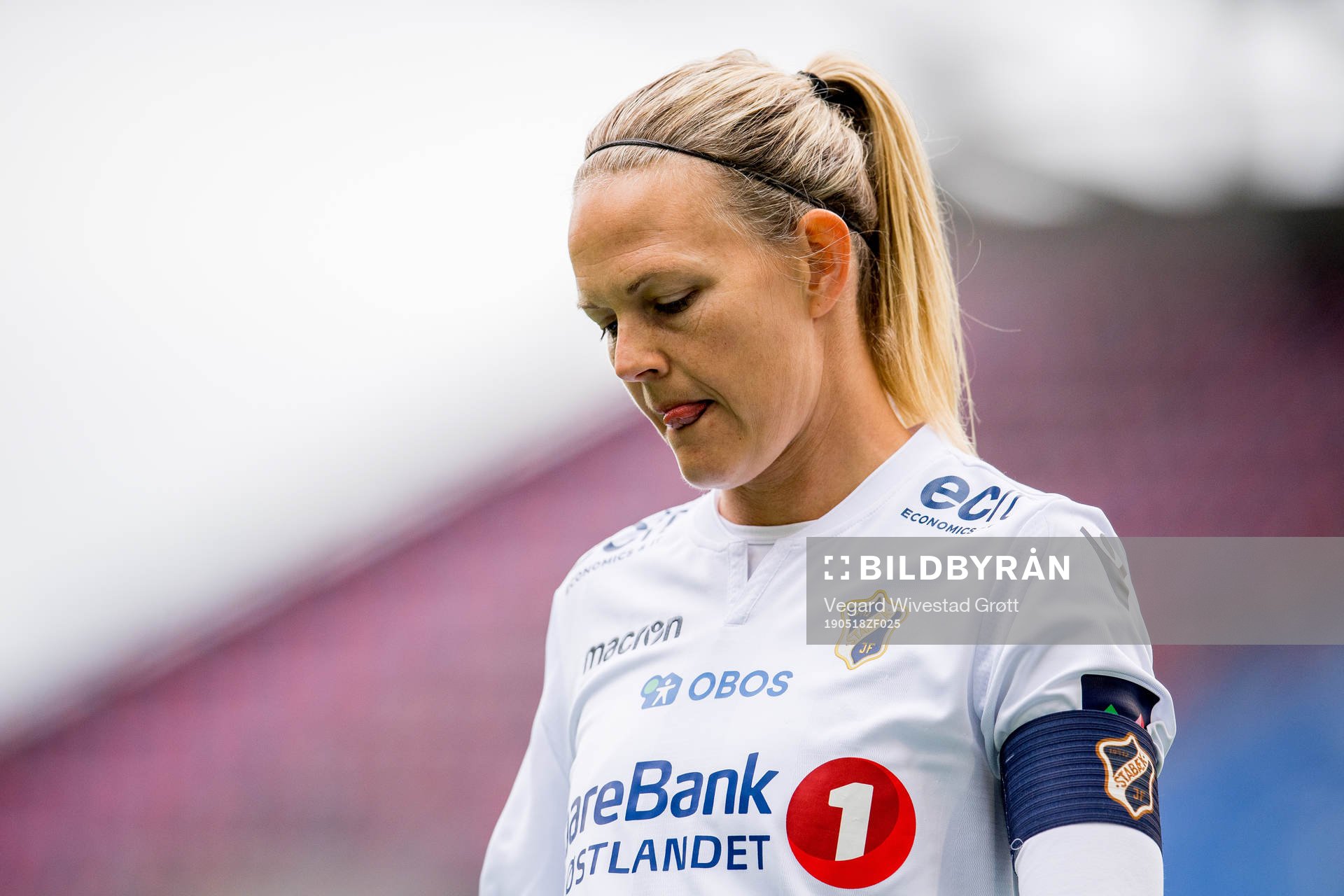 Goalkeeper Ingrid Hjelmseth of Stabæk looks dejected