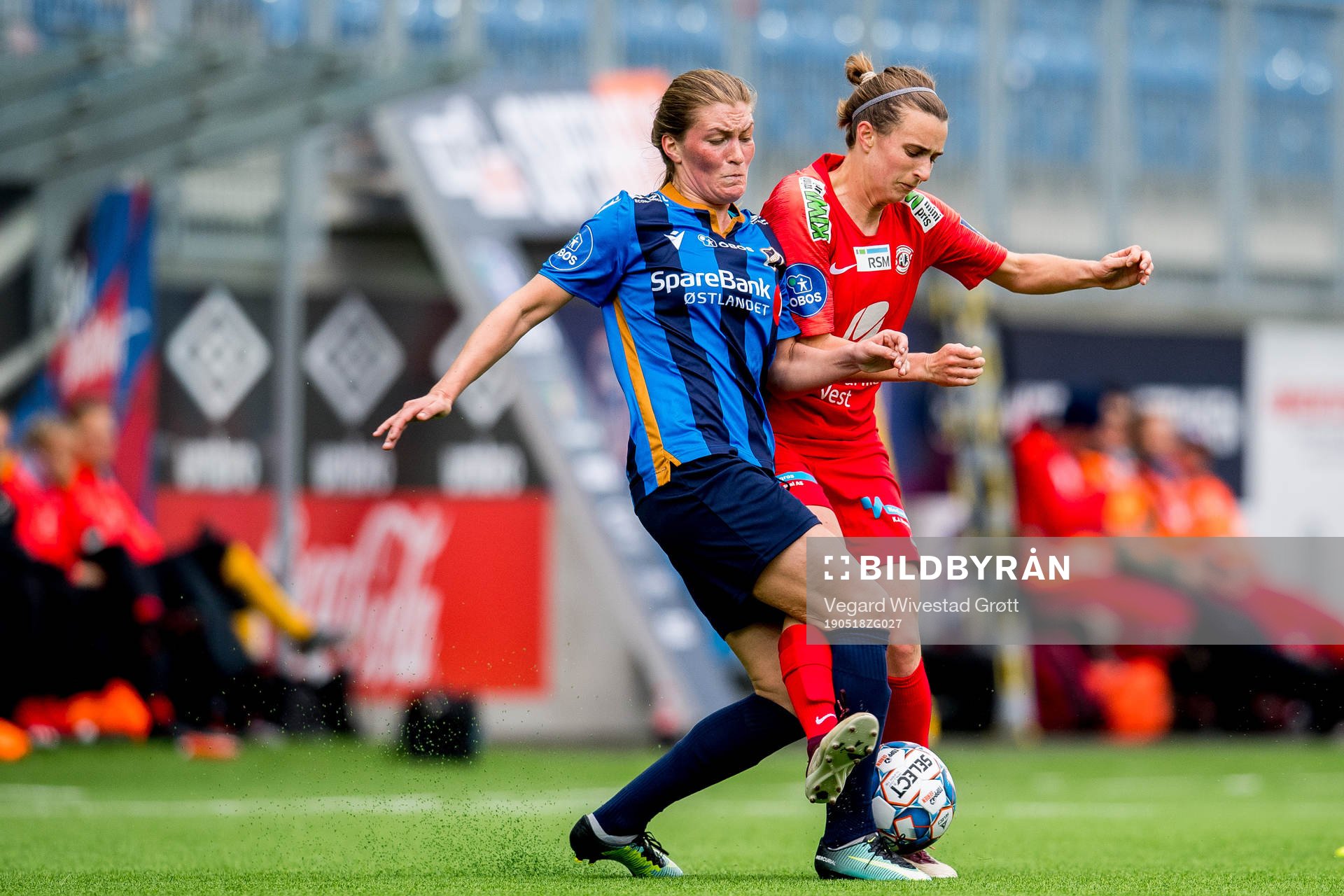 Louise Normann of Stabæk and Georgia Cloepfil of