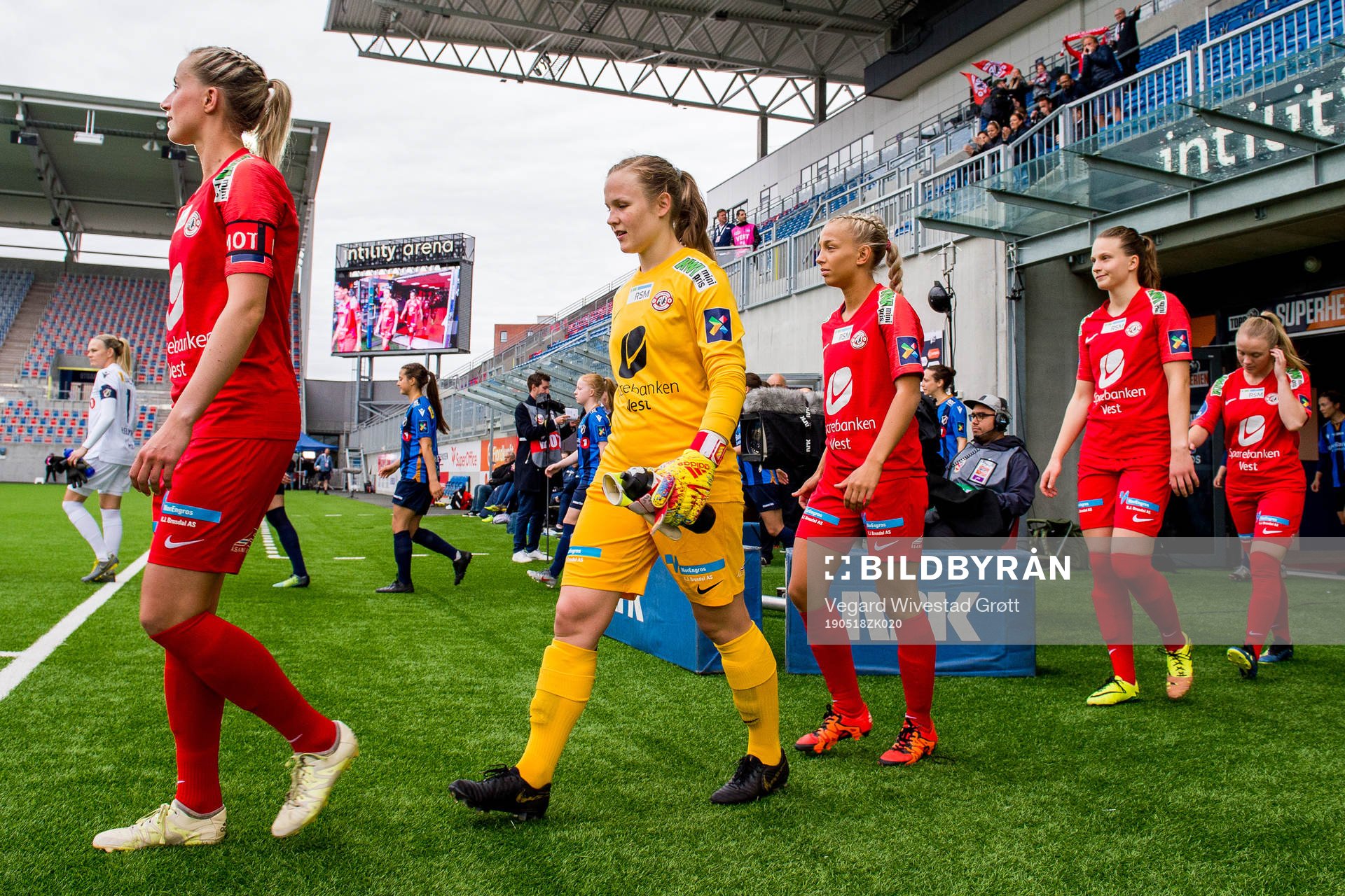 Goalkeeper Oda Marie Bogstad of Arna-Bjørnar ahead of the Toppserien football match between Stabæk and Arna-Bjørnar on May 18, 2019 in Oslo.