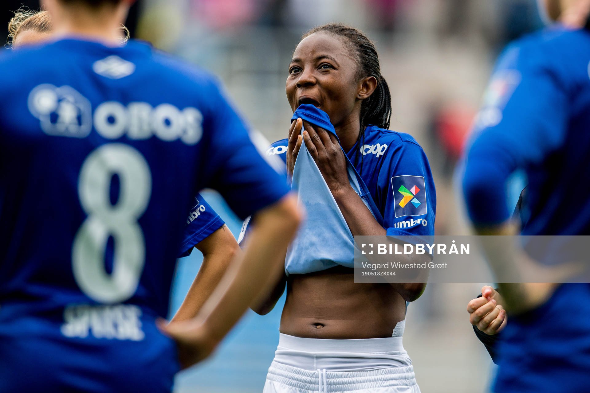 Ajara Njoya of Vålerenga looks dejected