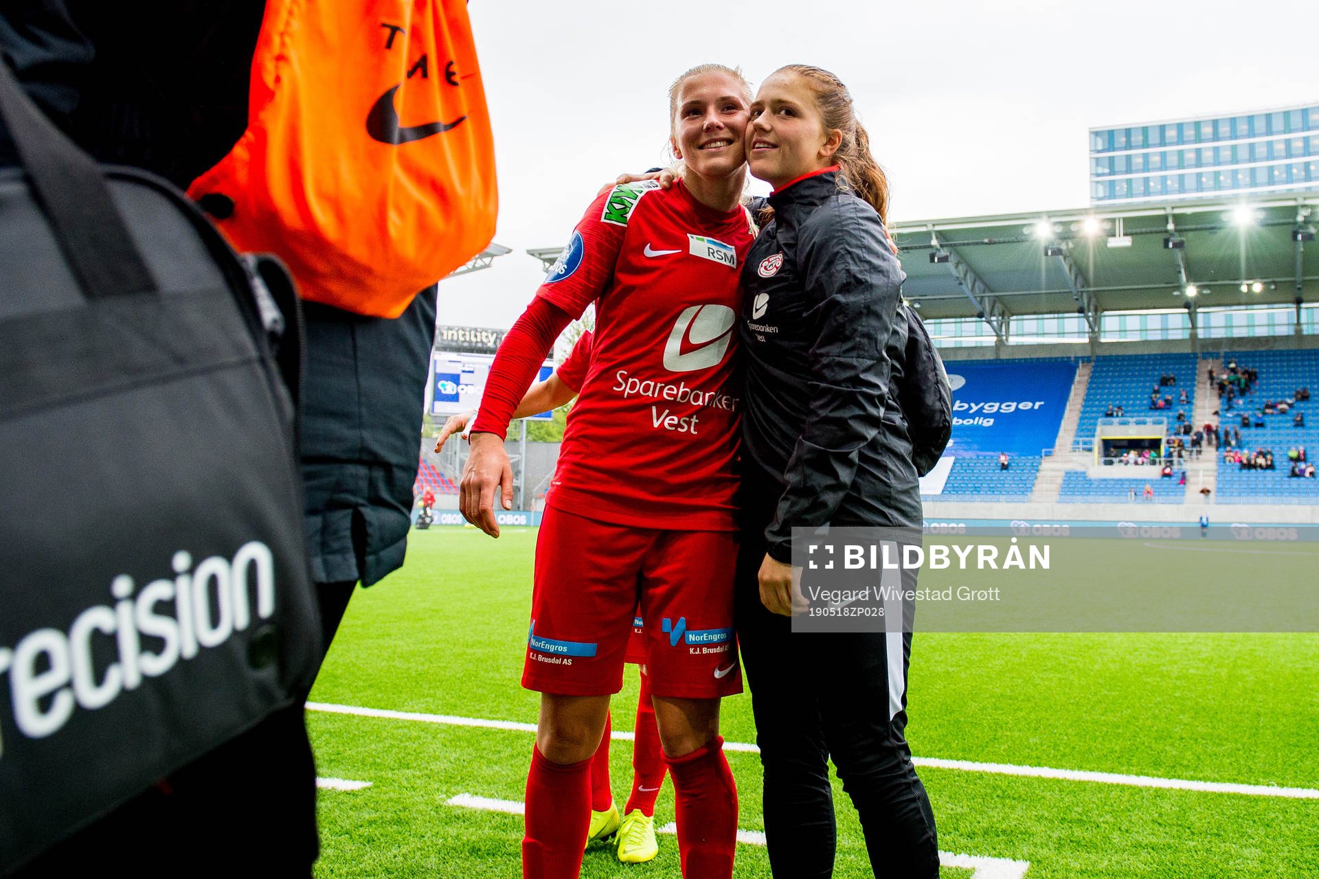 Emilie Nautnes of Arna-Bjørnar after the Toppserien football match between Stabæk and Arna-Bjørnar on May 18, 2019 in Oslo.