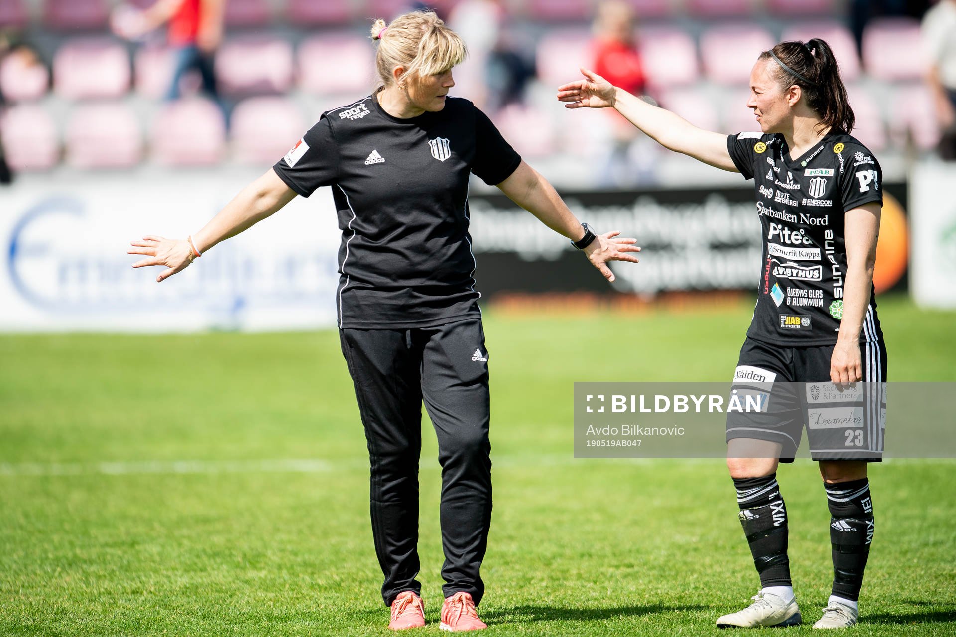 Piteås tränare Annelie Andersén och June Pedersen