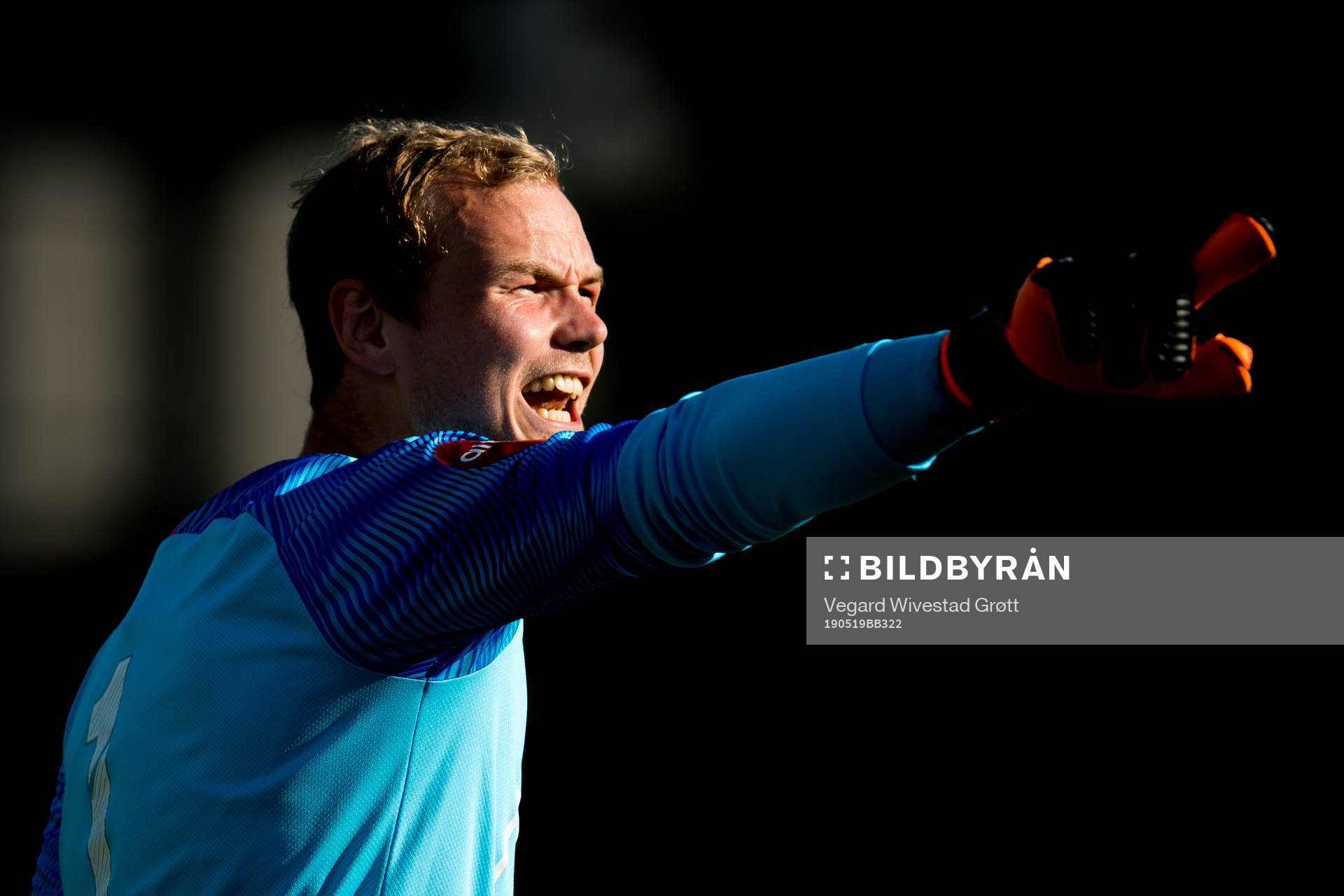 Goalkeeper Viljar Myhra of Strømsgodset