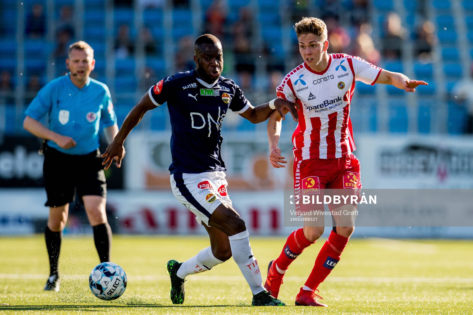 Yacouba Sylla of Strømsgodset and Onni Valakari of Tromsø