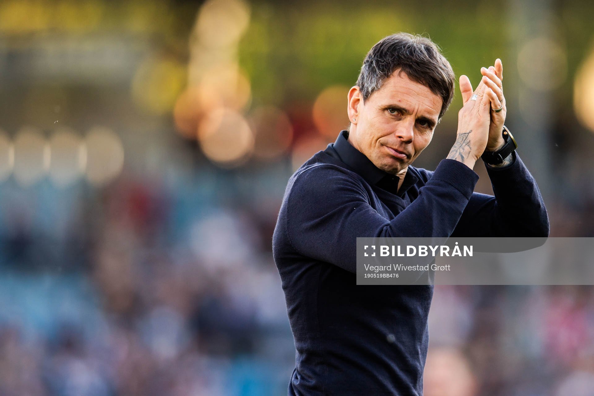 Simo Valakari, head coach of Tromsø, looks dejected