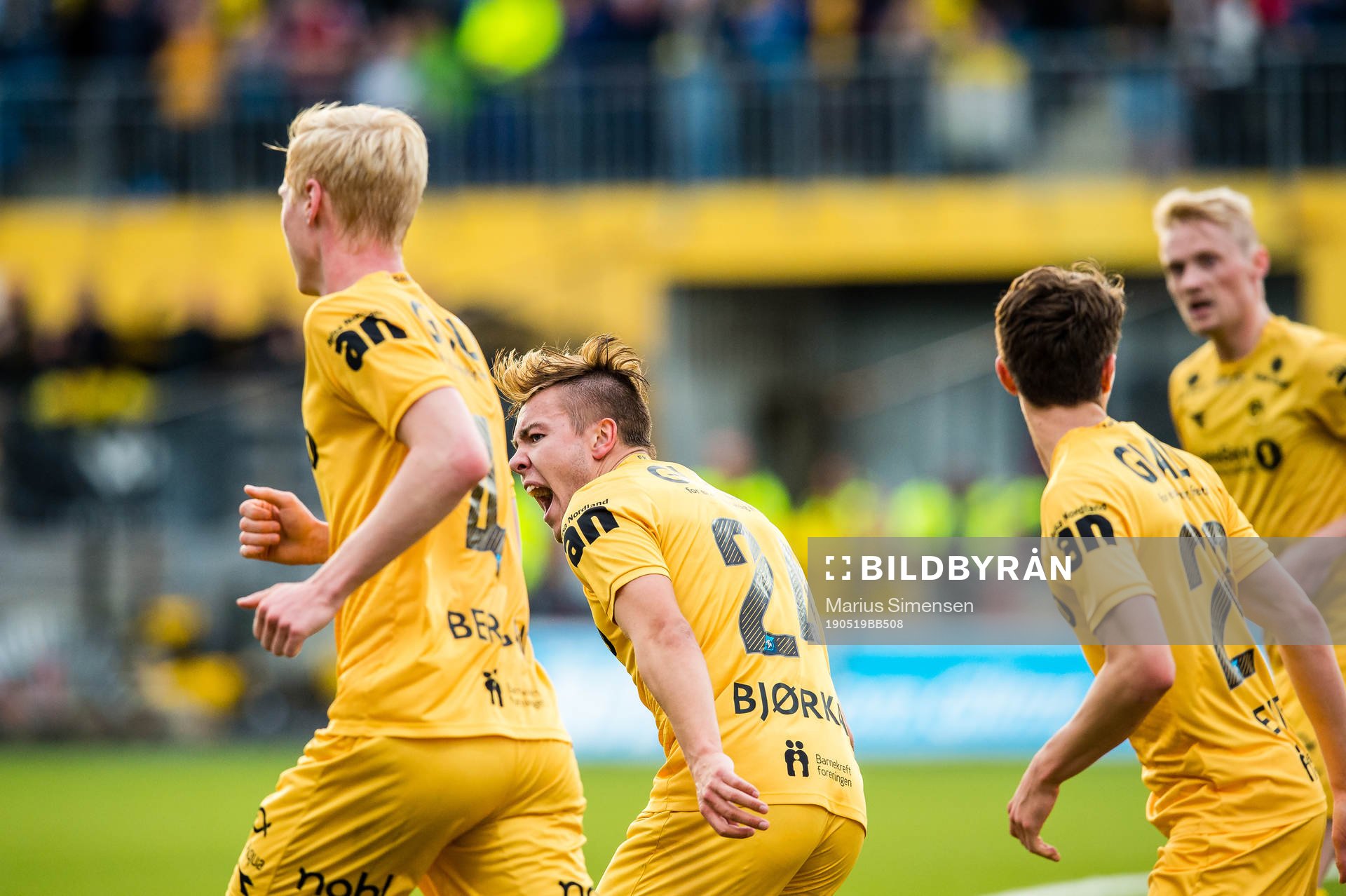 Fredrik André Bjørkan of Bodø/Glimt celebrates