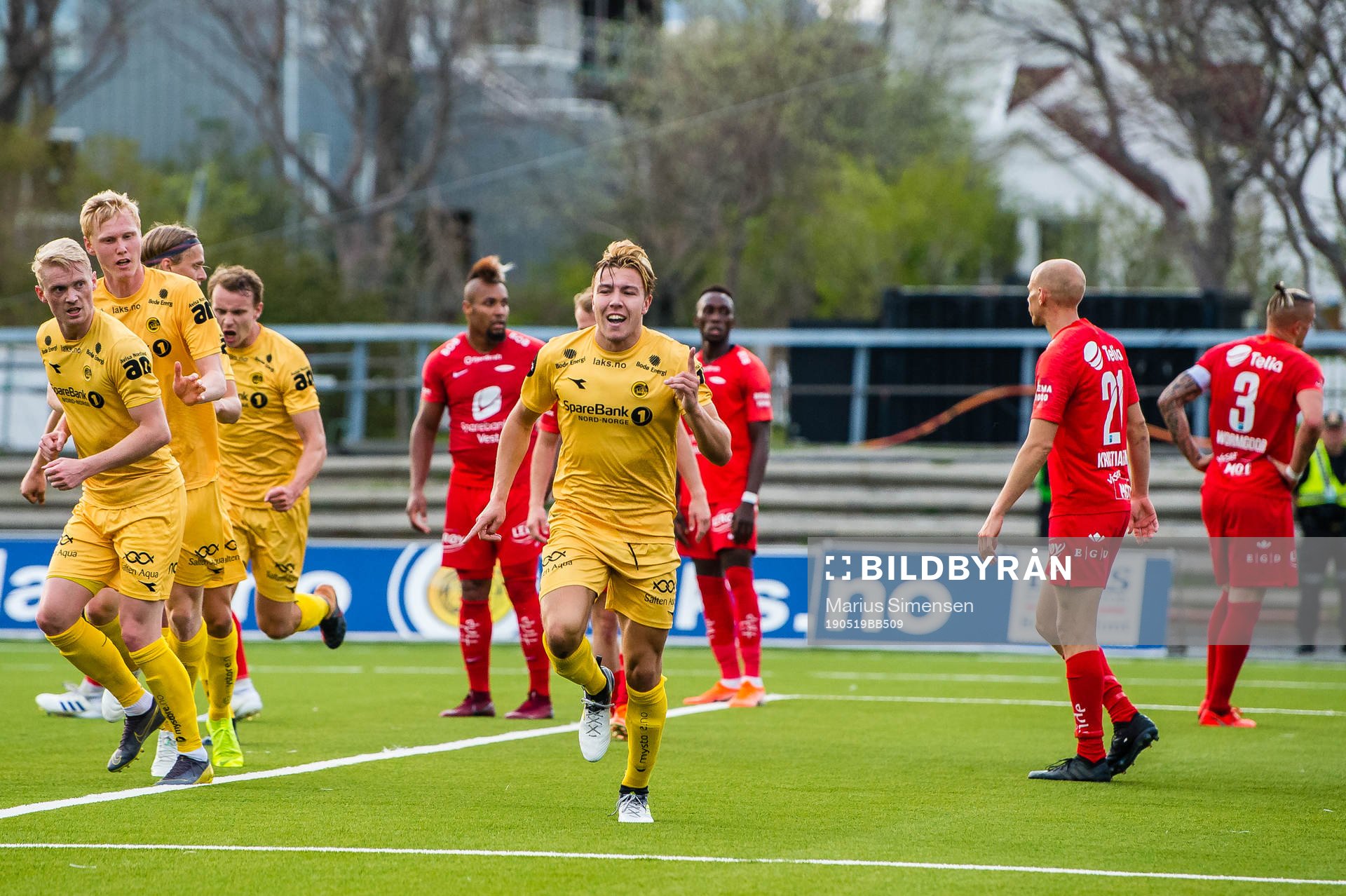 Fredrik André Bjørkan of Bodø/Glimt celebrates