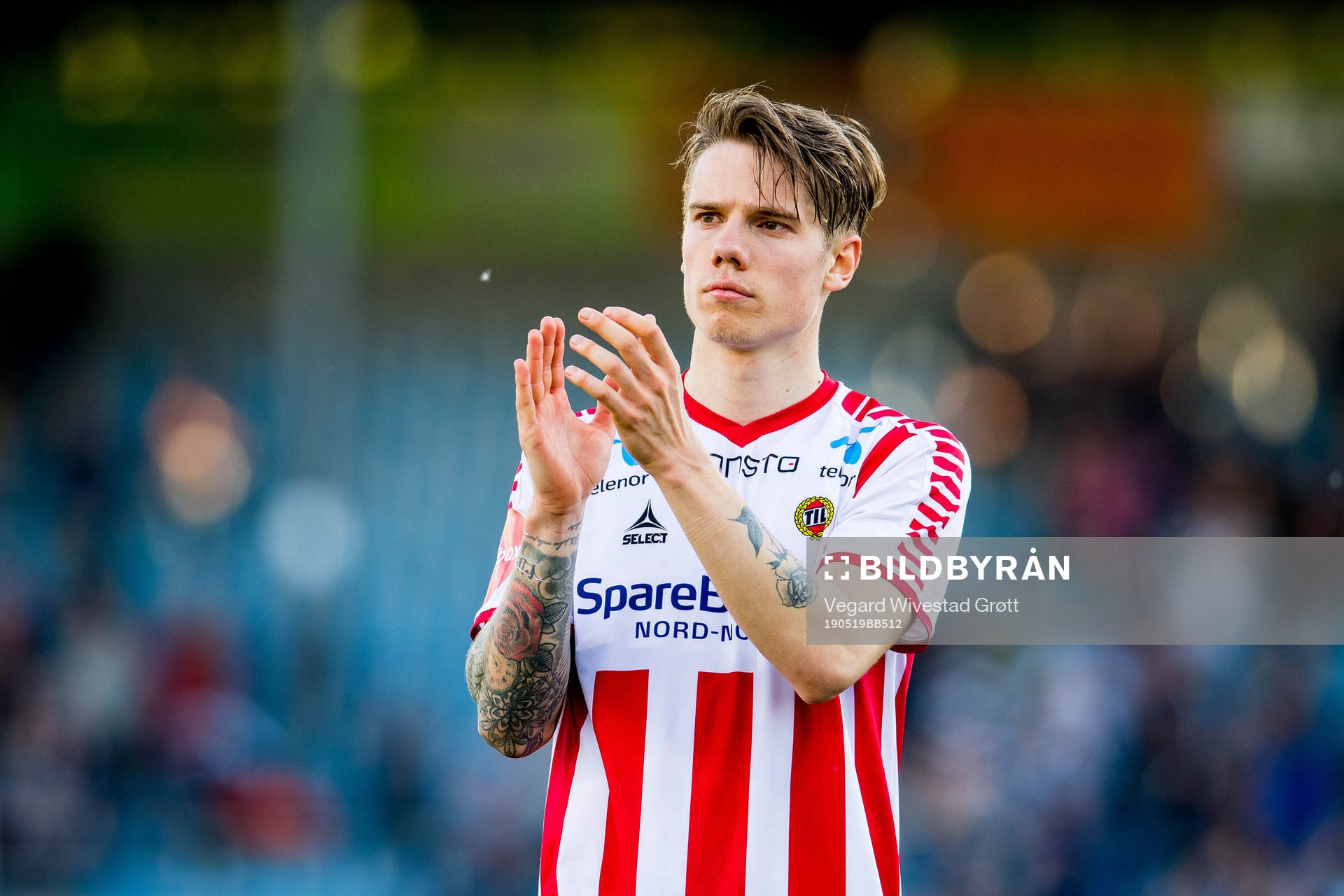 Robert Taylor of Tromsø looks dejected