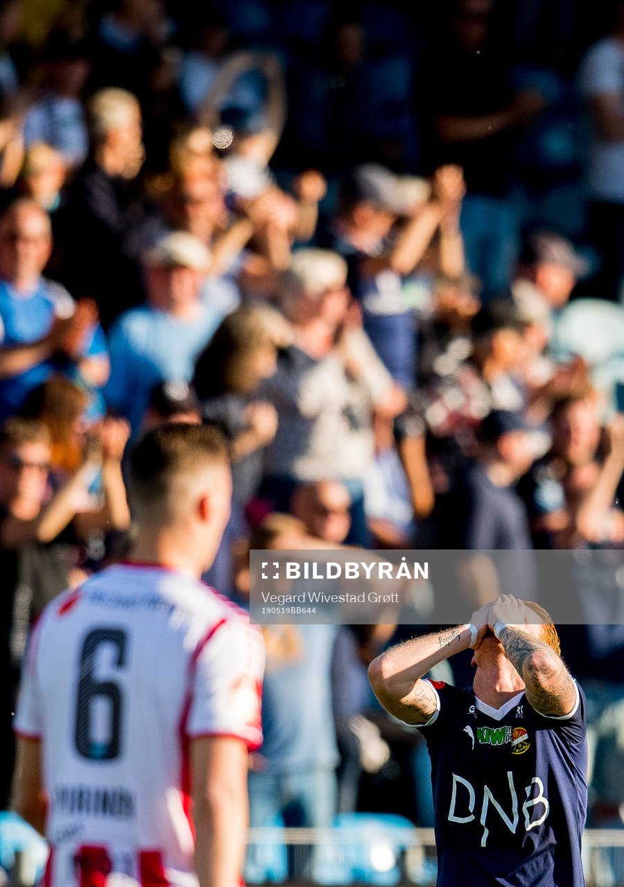 Martin Rønning Ovenstad of Strømsgodset reacts