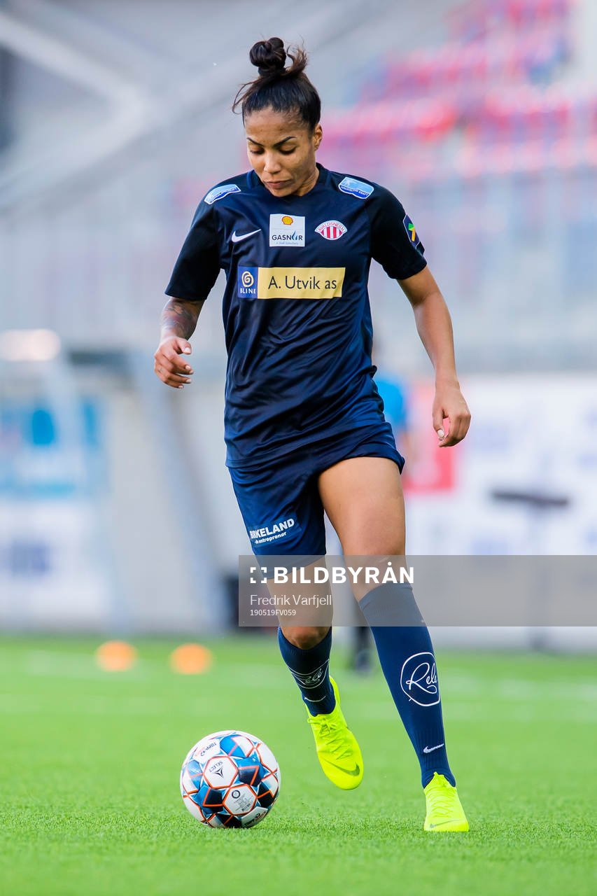 Giovanna de Oliveira of Avaldsnes during the Toppserien football match between Røa and Avaldsnes on May 19, 2019 in Oslo. 