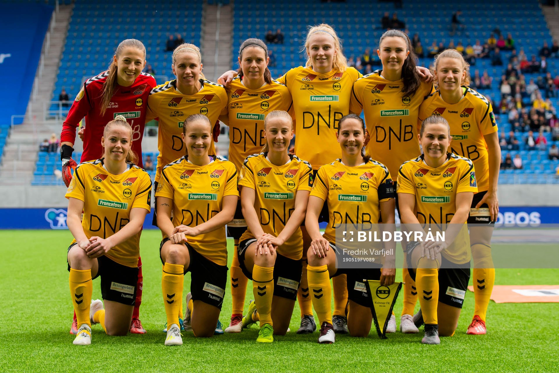 The starting eleven of LSK kvinner goalkeeper Cecilie