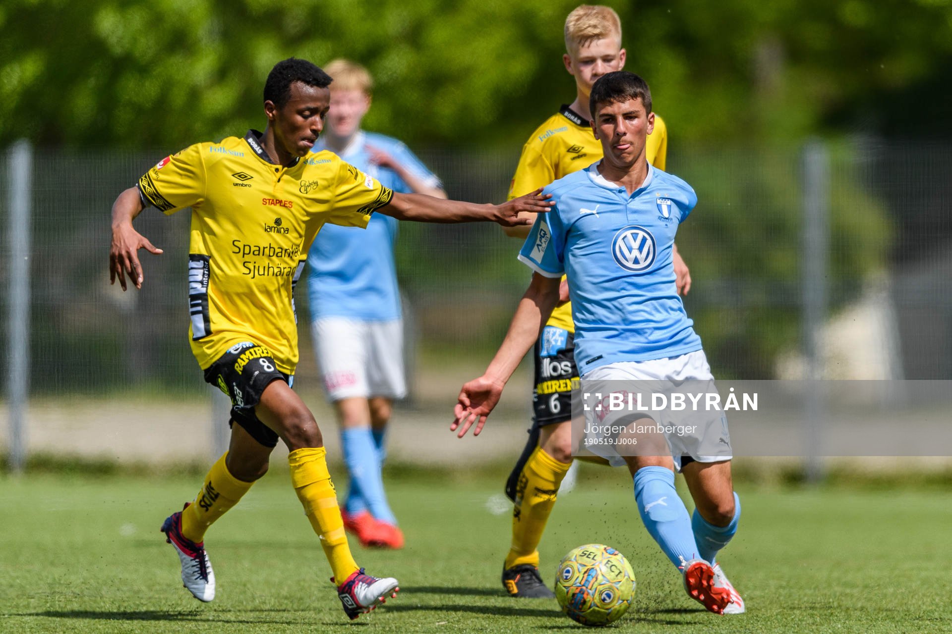 Malmö FFs Hussein Ali och Elfsborgs Awil Hassan