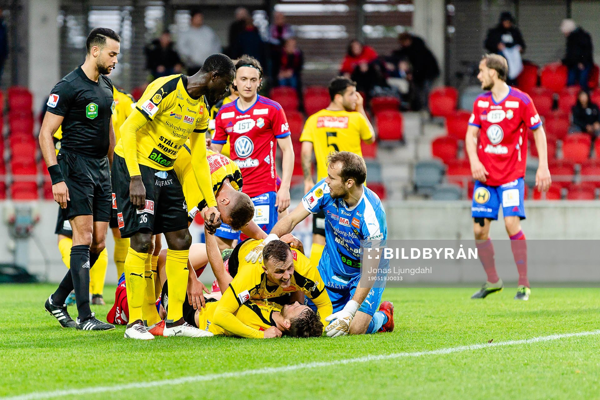 under fotbollsmatchen i Superettan mellan Öster och