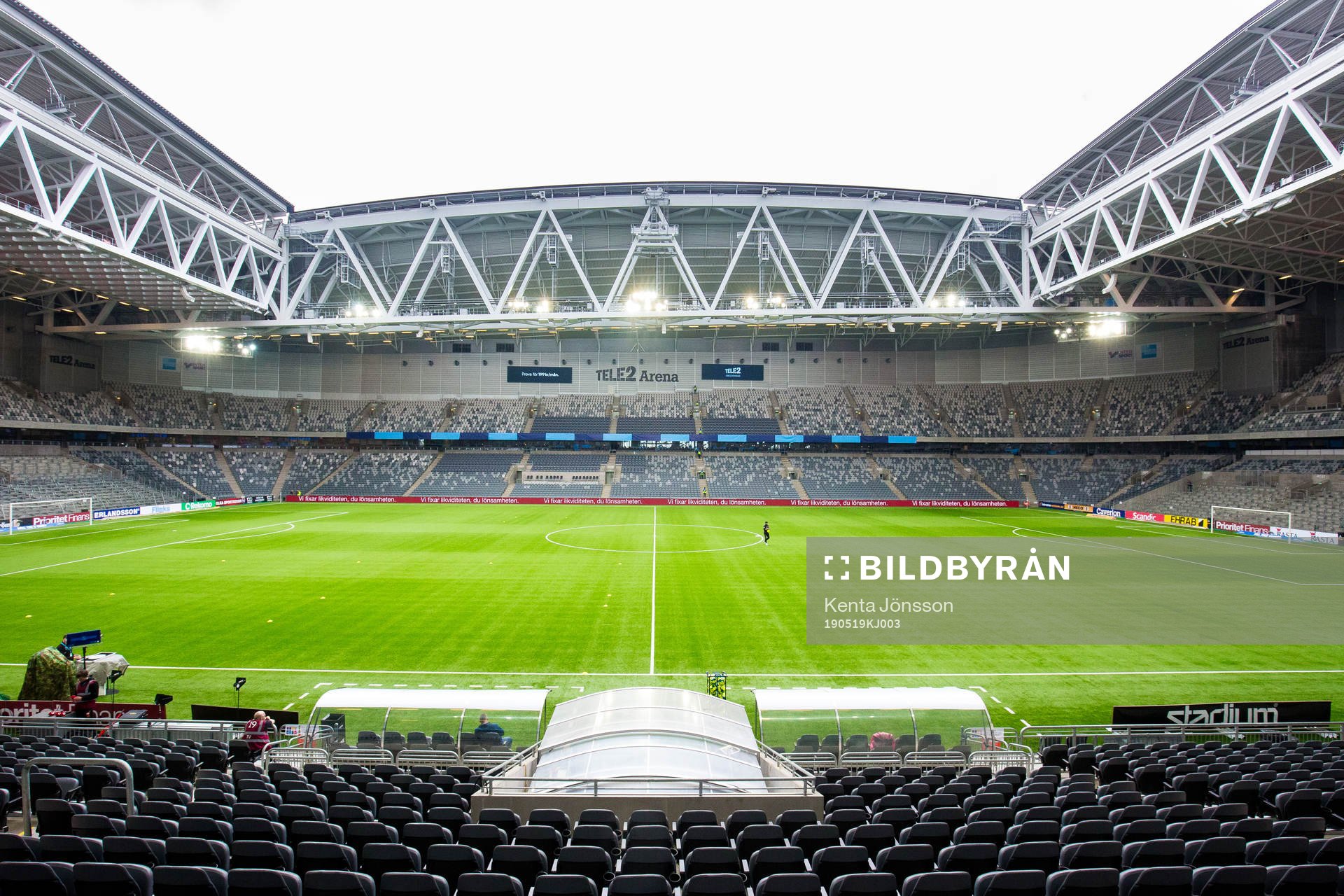 Generell vy över Tele2 Arena